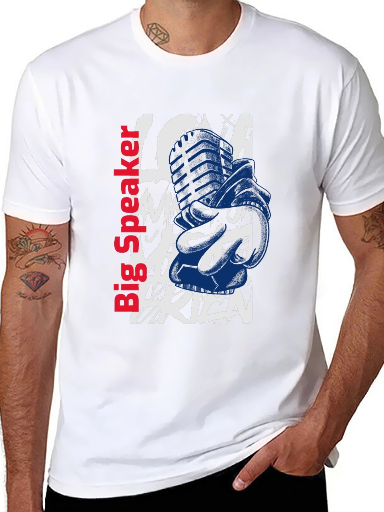 Big Speaker Graphic Print T-Shirt