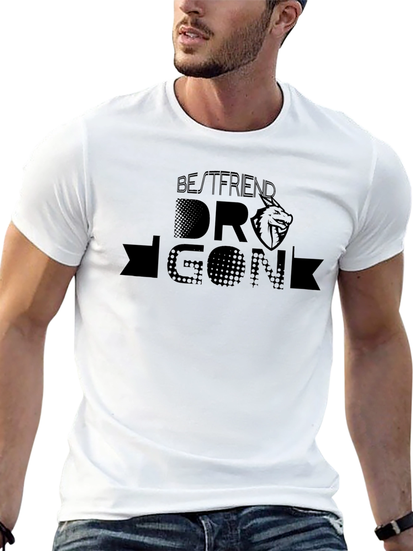 Dragon Bestfriend Black T-Shirt