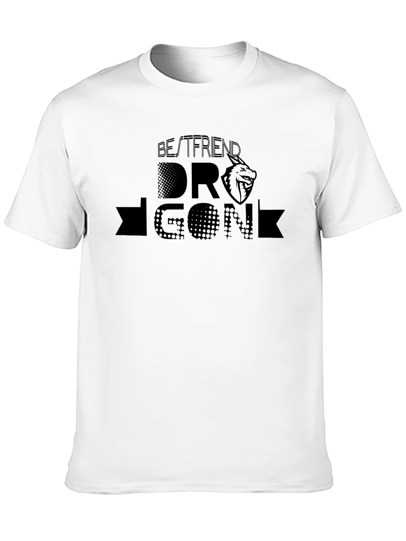 Dragon Bestfriend Black T-Shirt