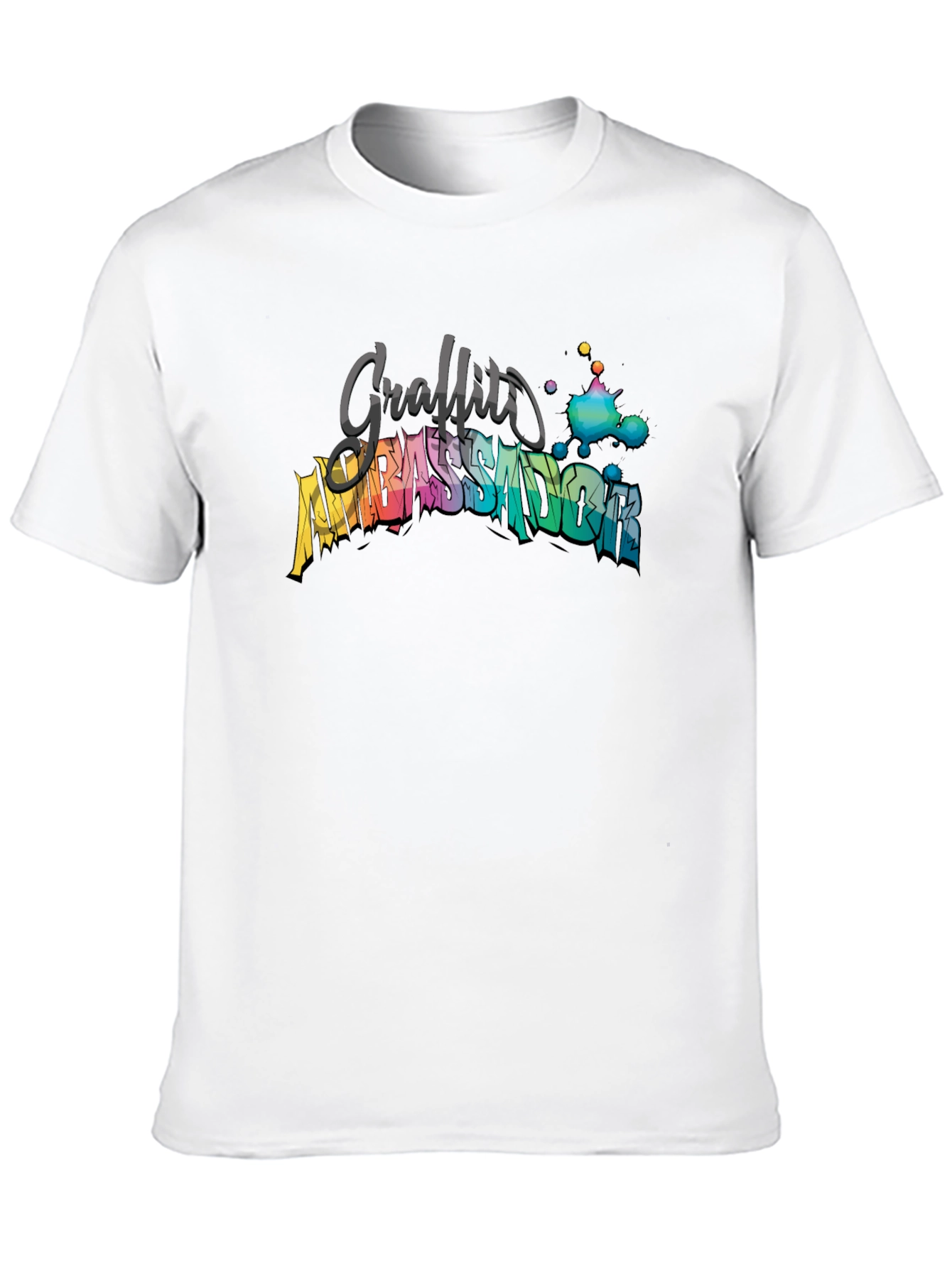 Graffiti Ambassador Graphic Tee - Stylish Black T-Shirt
