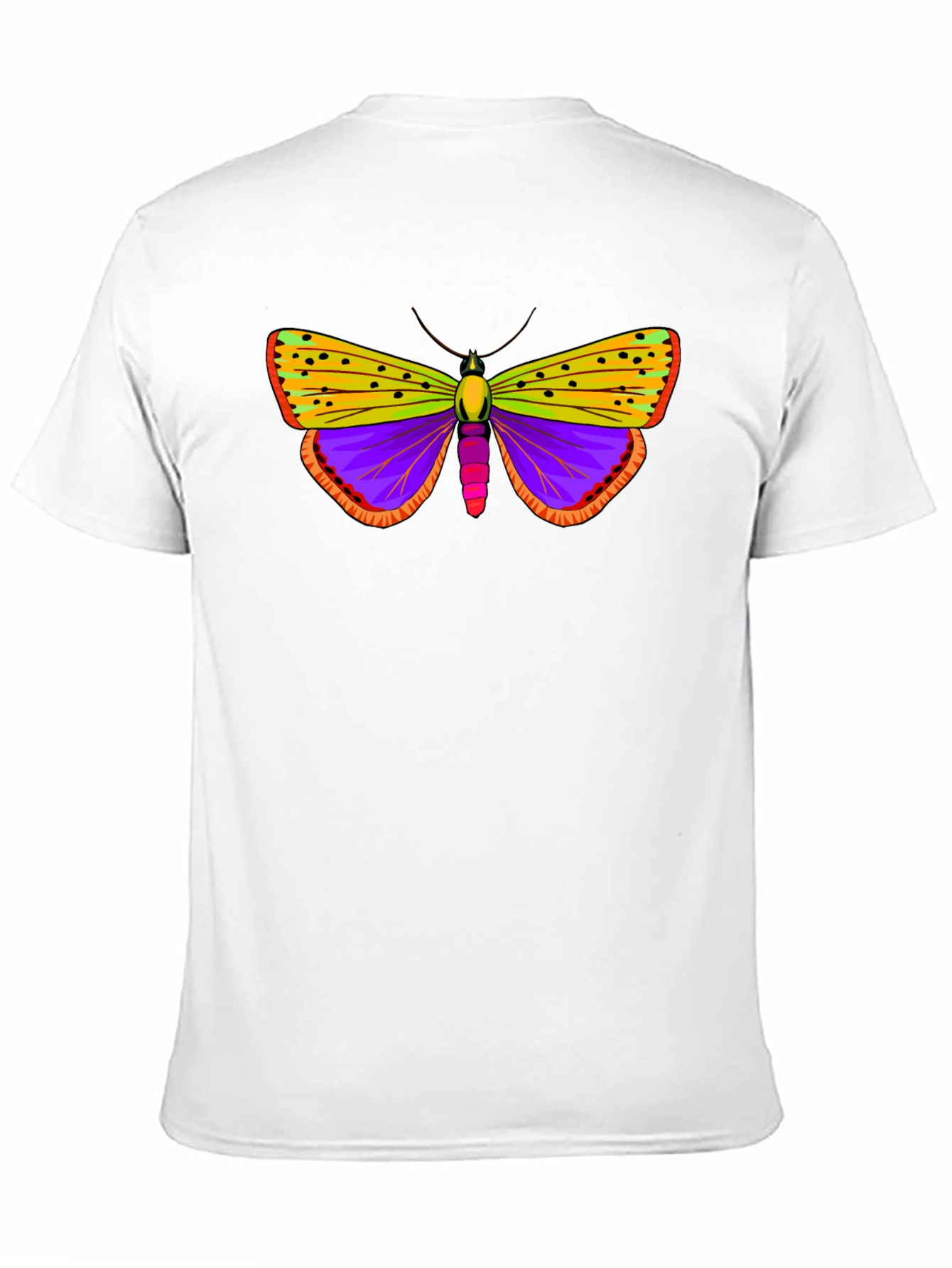 Butterfly Graphic Tee - Black Cotton T-Shirt