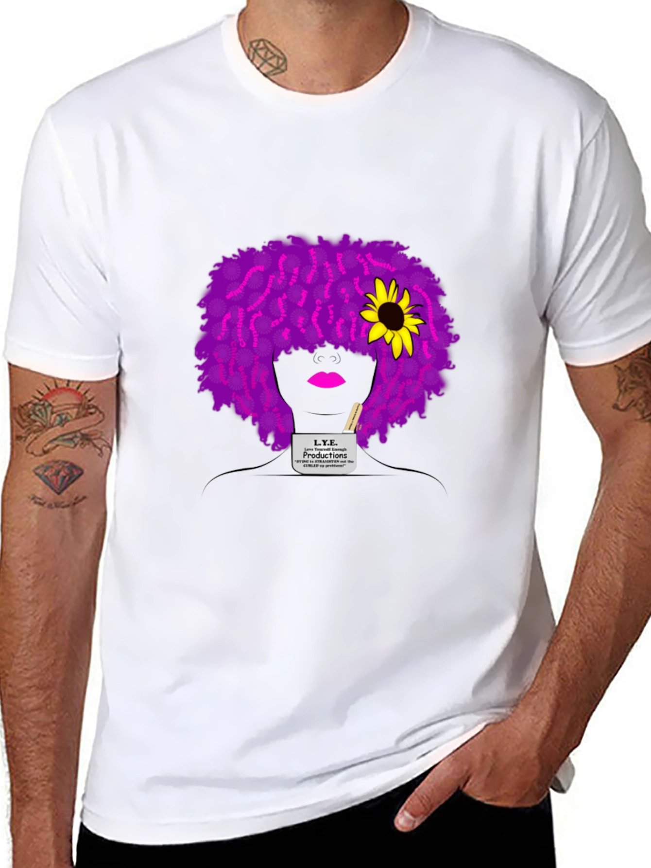 L.Y.E. Productions Black Graphic Tee