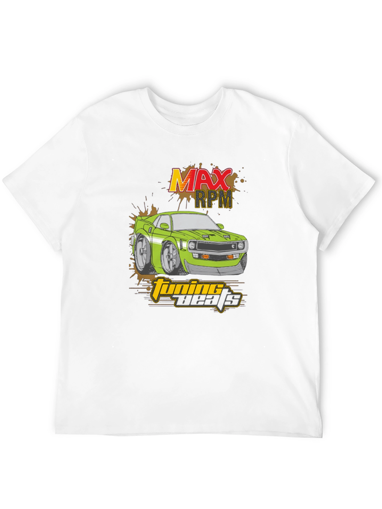 Max RPM Tuning Beats Black Graphic T-Shirt