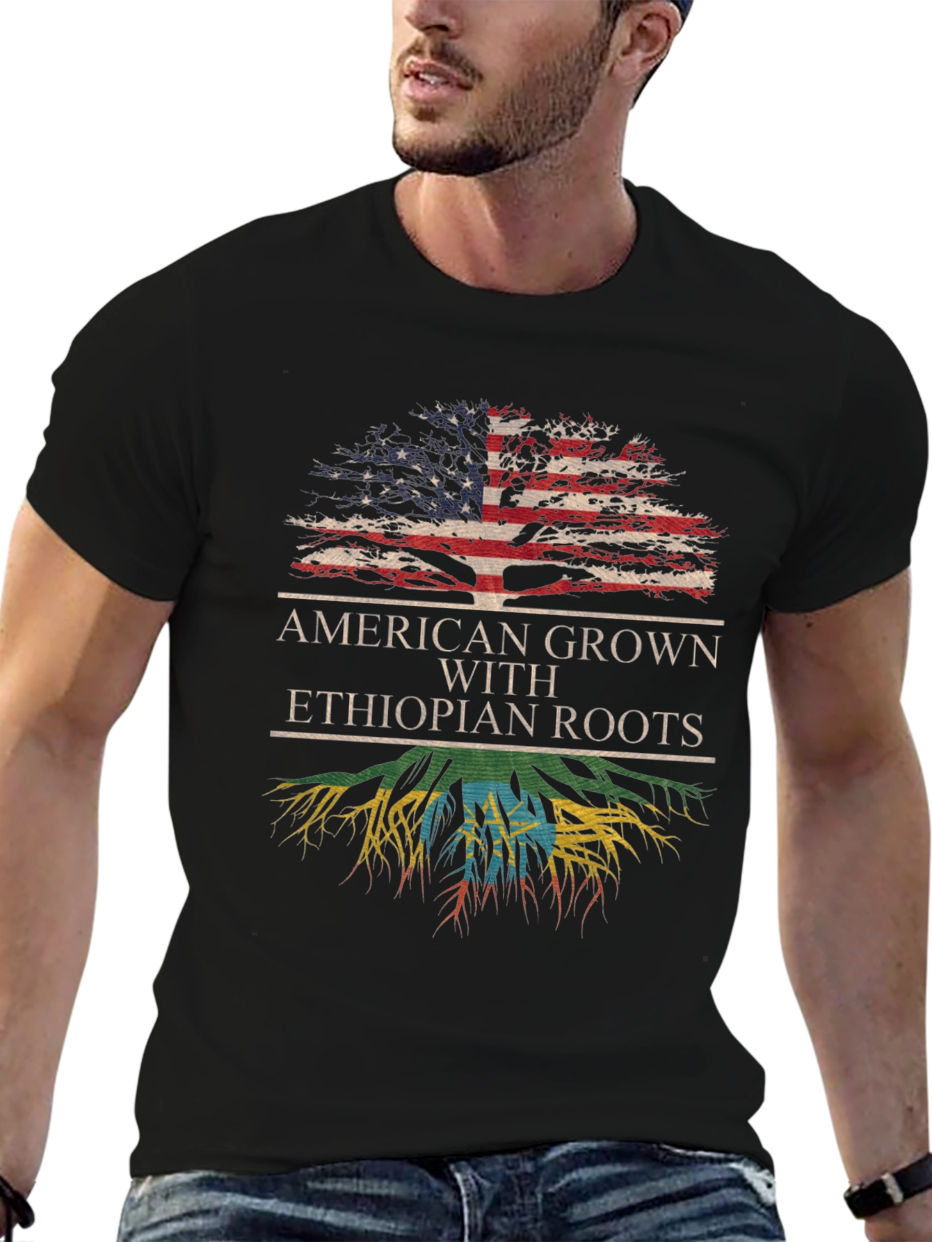 American Grown Ethiopian Roots Tee
