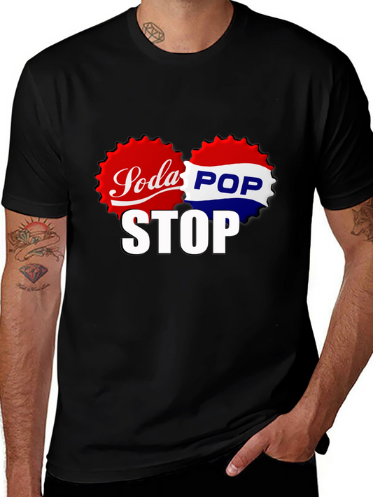 Soda Pop Stop Black T-Shirt