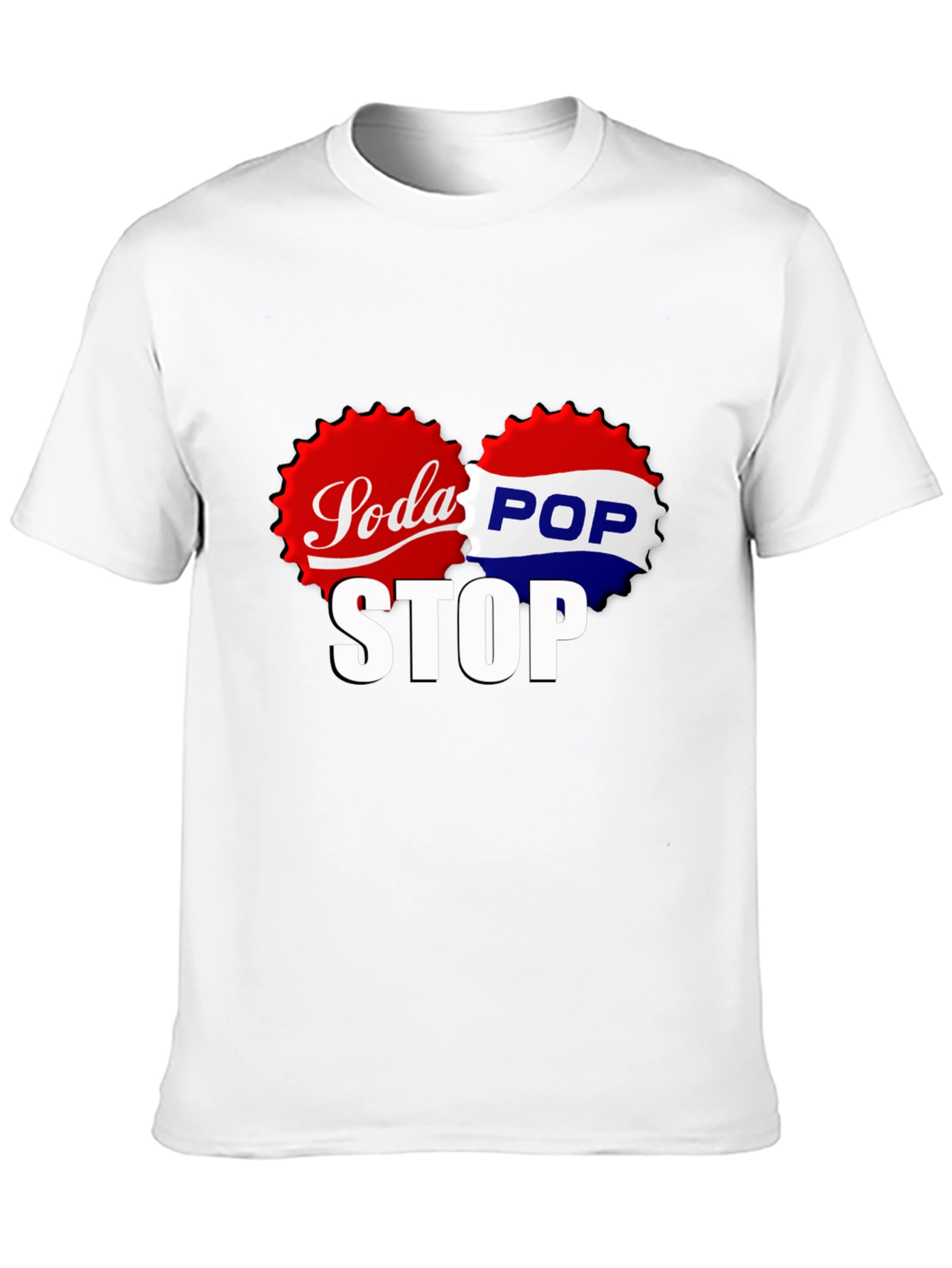 Soda Pop Stop Black T-Shirt