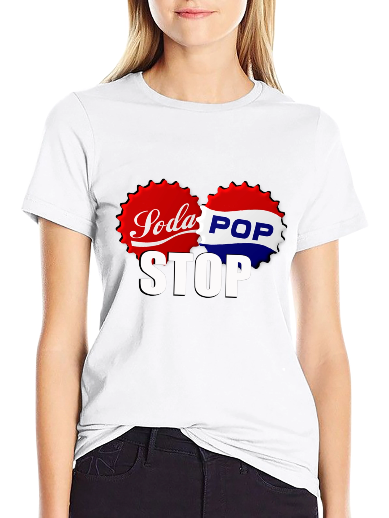 Soda Pop Stop Black T-Shirt