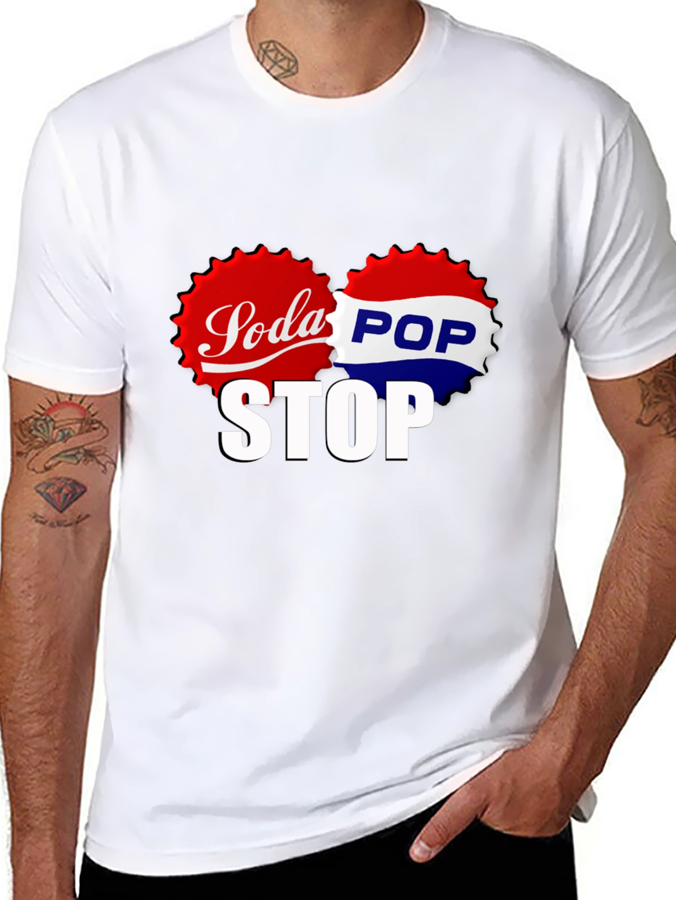 Soda Pop Stop Black T-Shirt