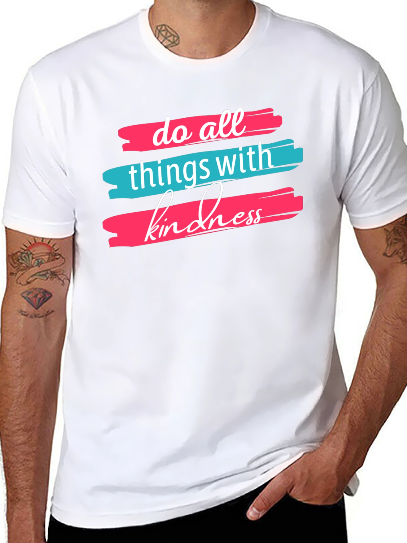 Kindness Graphic Tee -  Comfortable Black T-Shirt