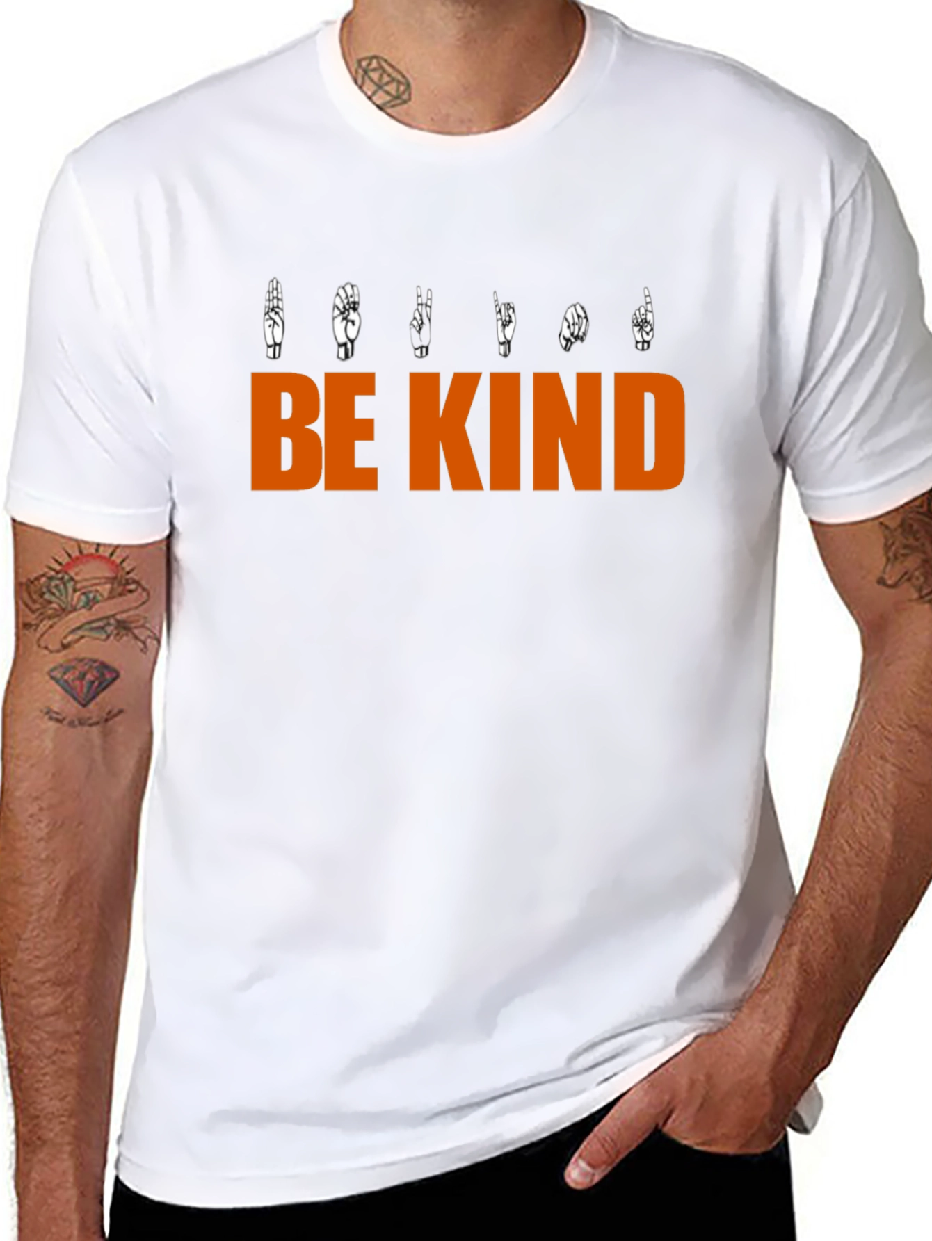 Be Kind Sign Language Graphic T-Shirt