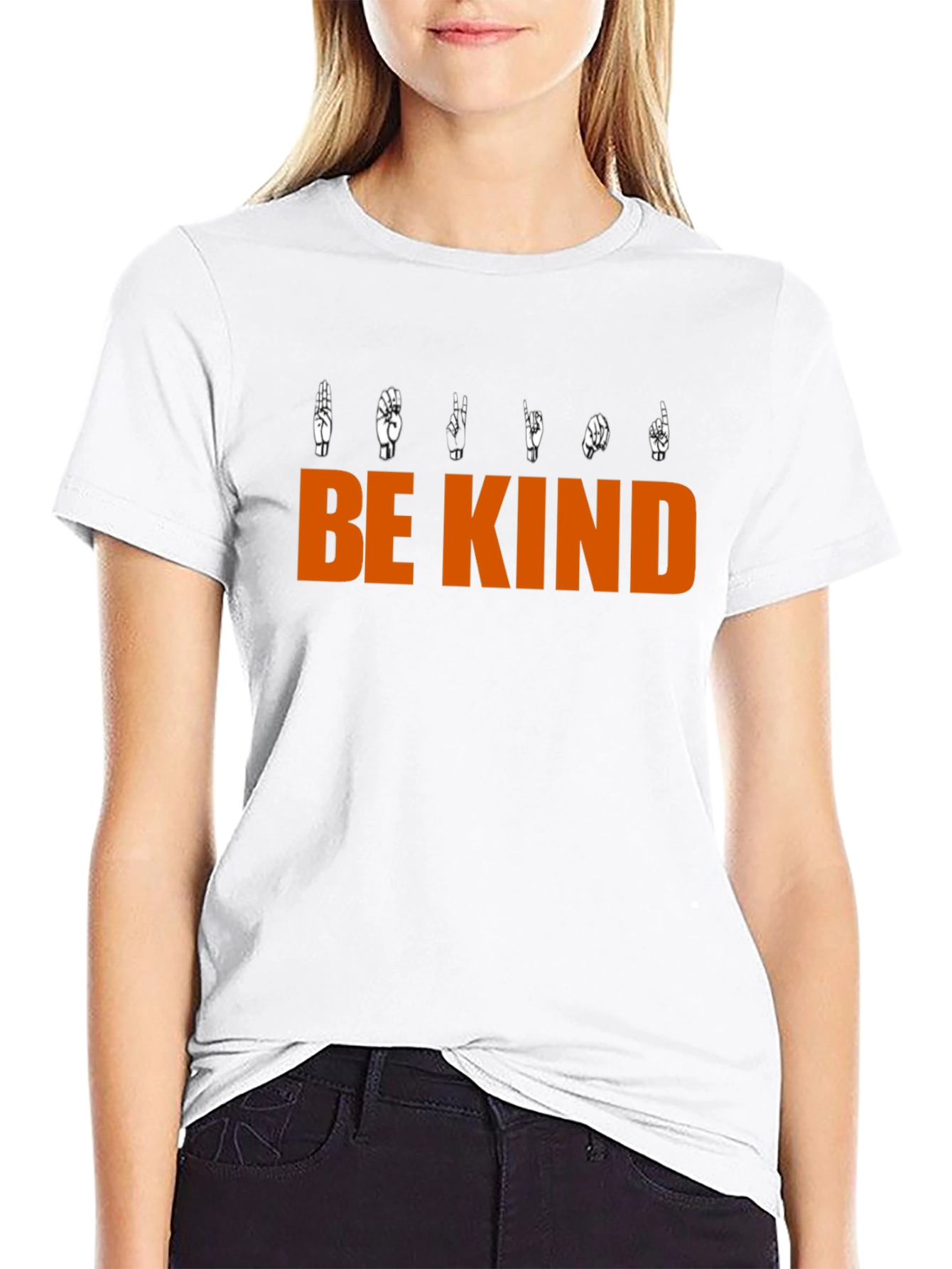 Be Kind Sign Language Graphic T-Shirt