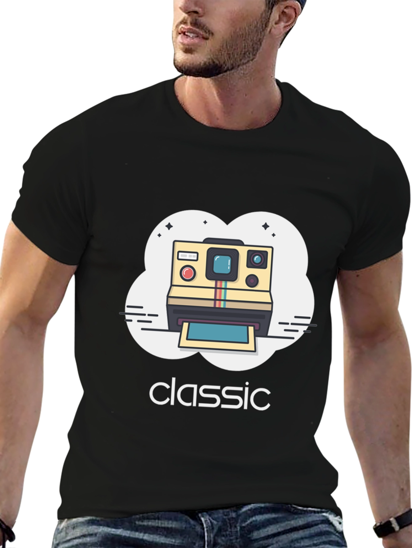 Classic Polaroid Camera Graphic T-Shirt