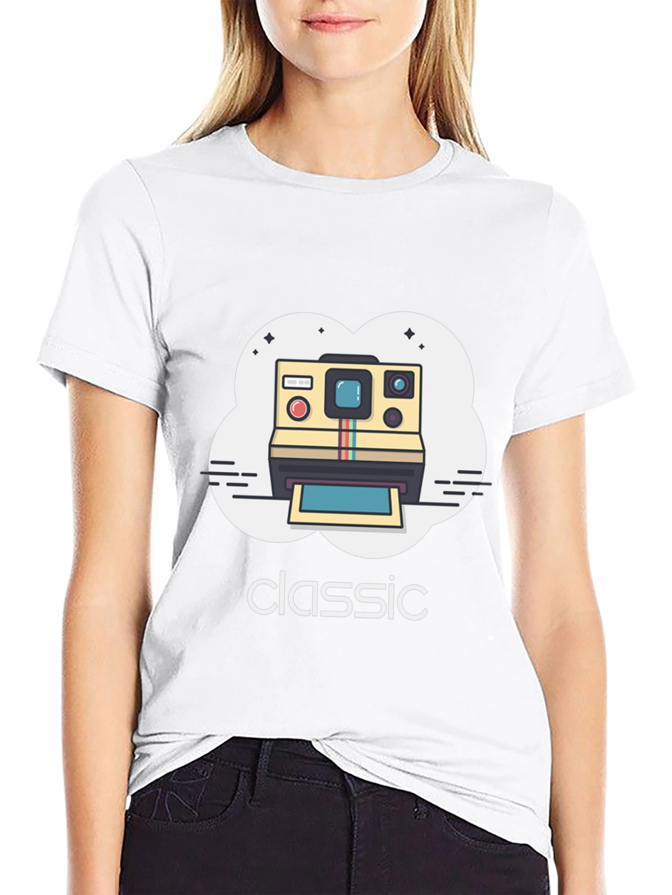 Classic Polaroid Camera Graphic T-Shirt
