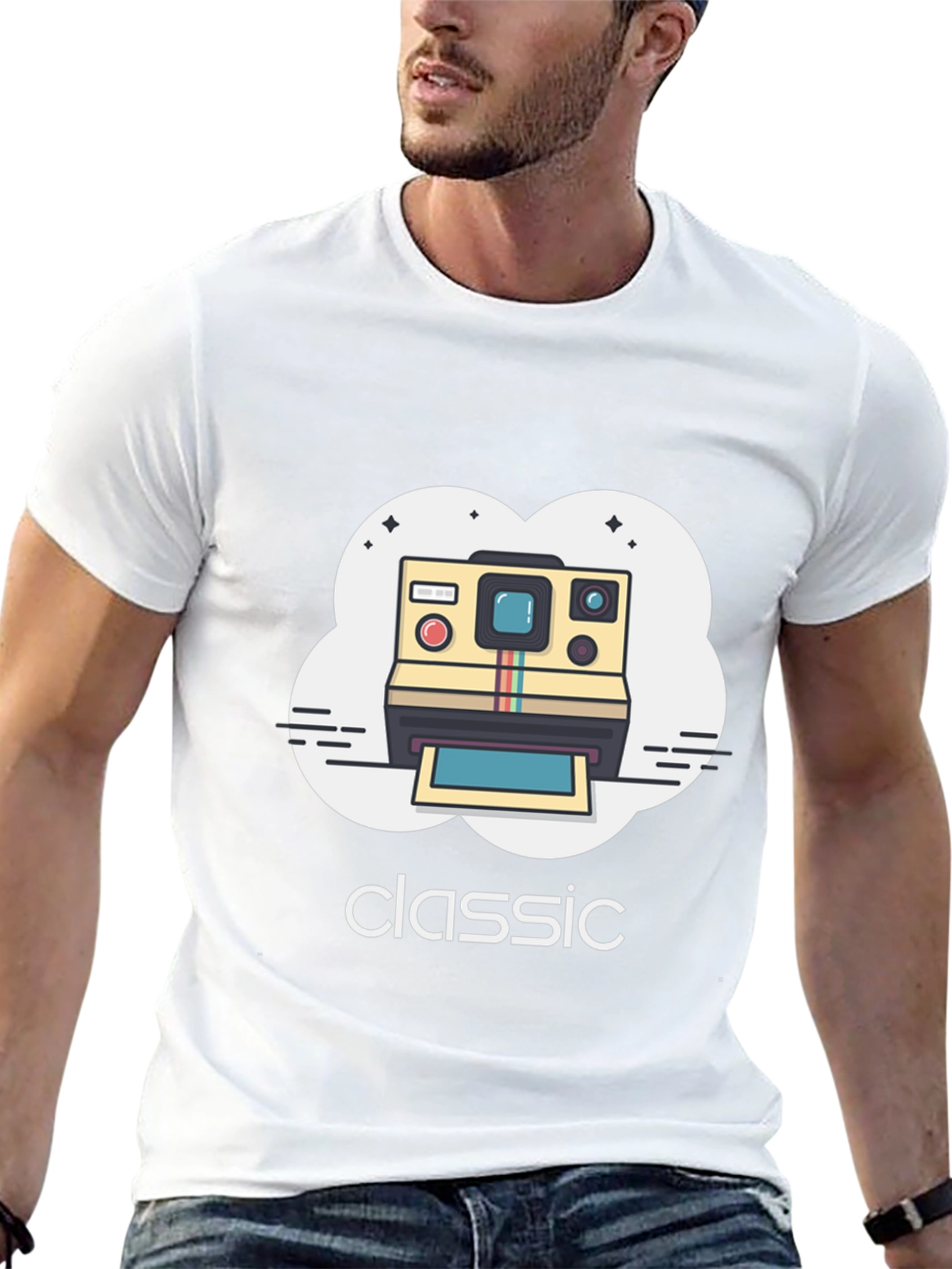Classic Polaroid Camera Graphic T-Shirt