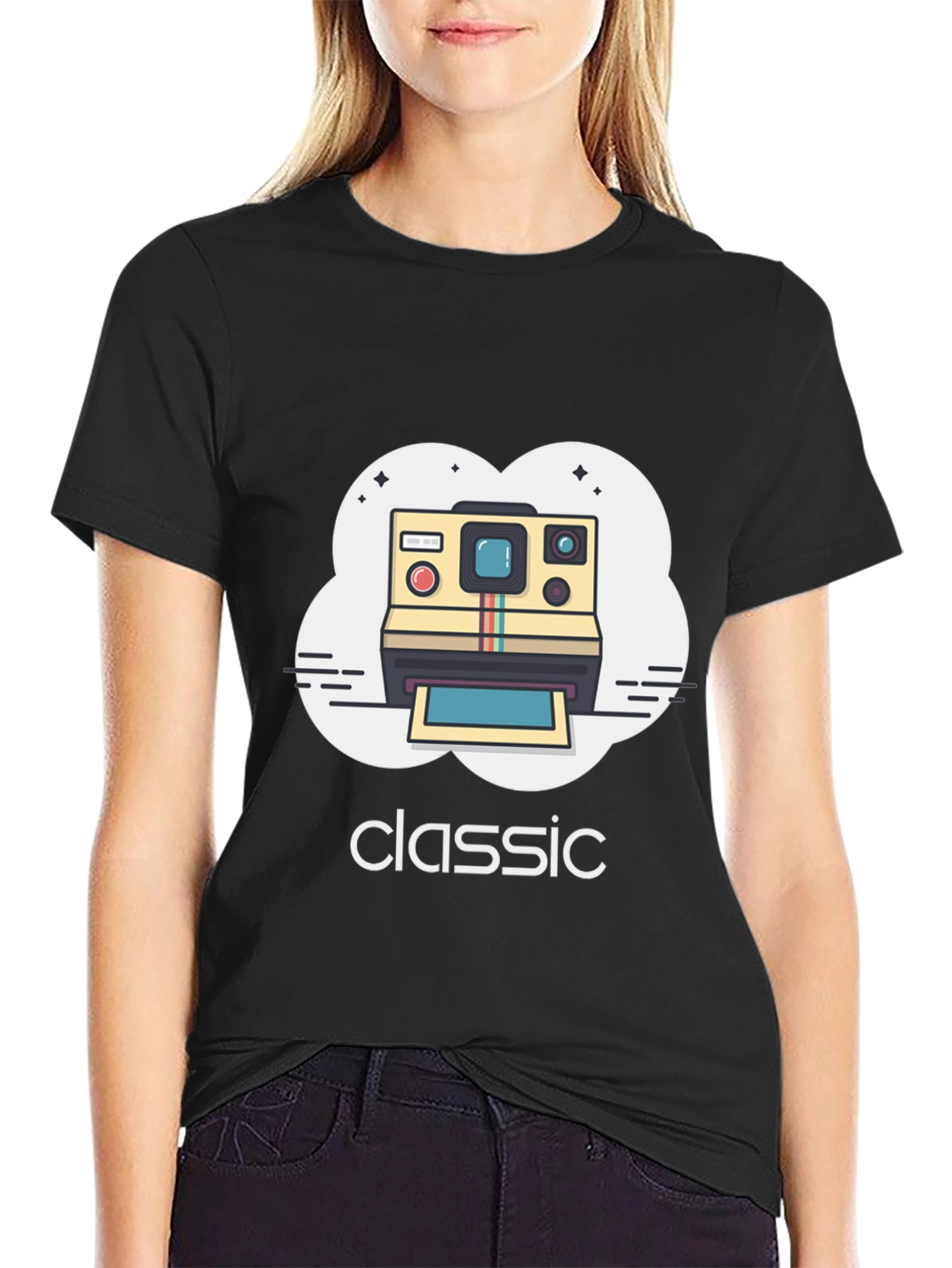 Classic Polaroid Camera Graphic T-Shirt