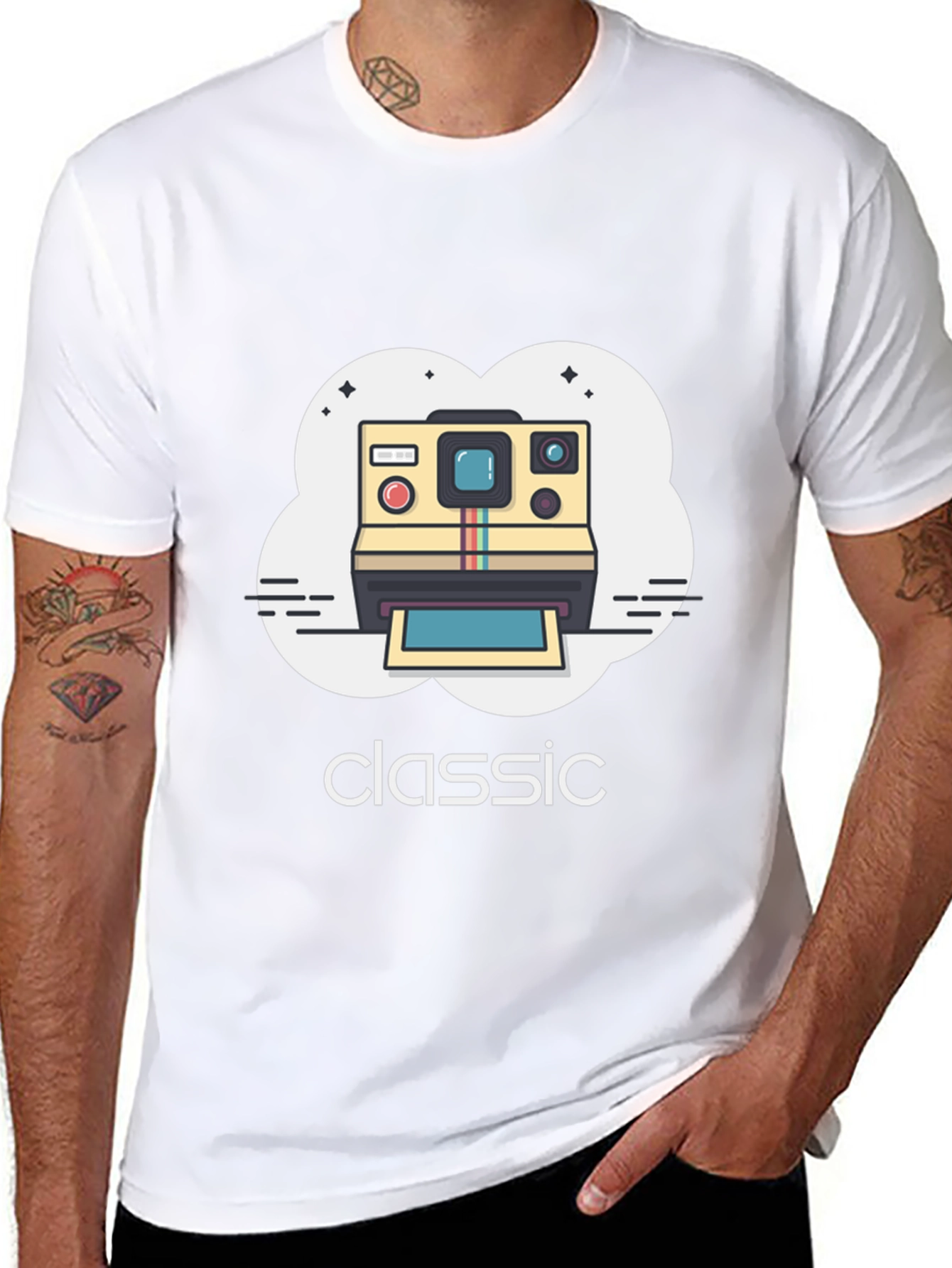 Classic Polaroid Camera Graphic T-Shirt