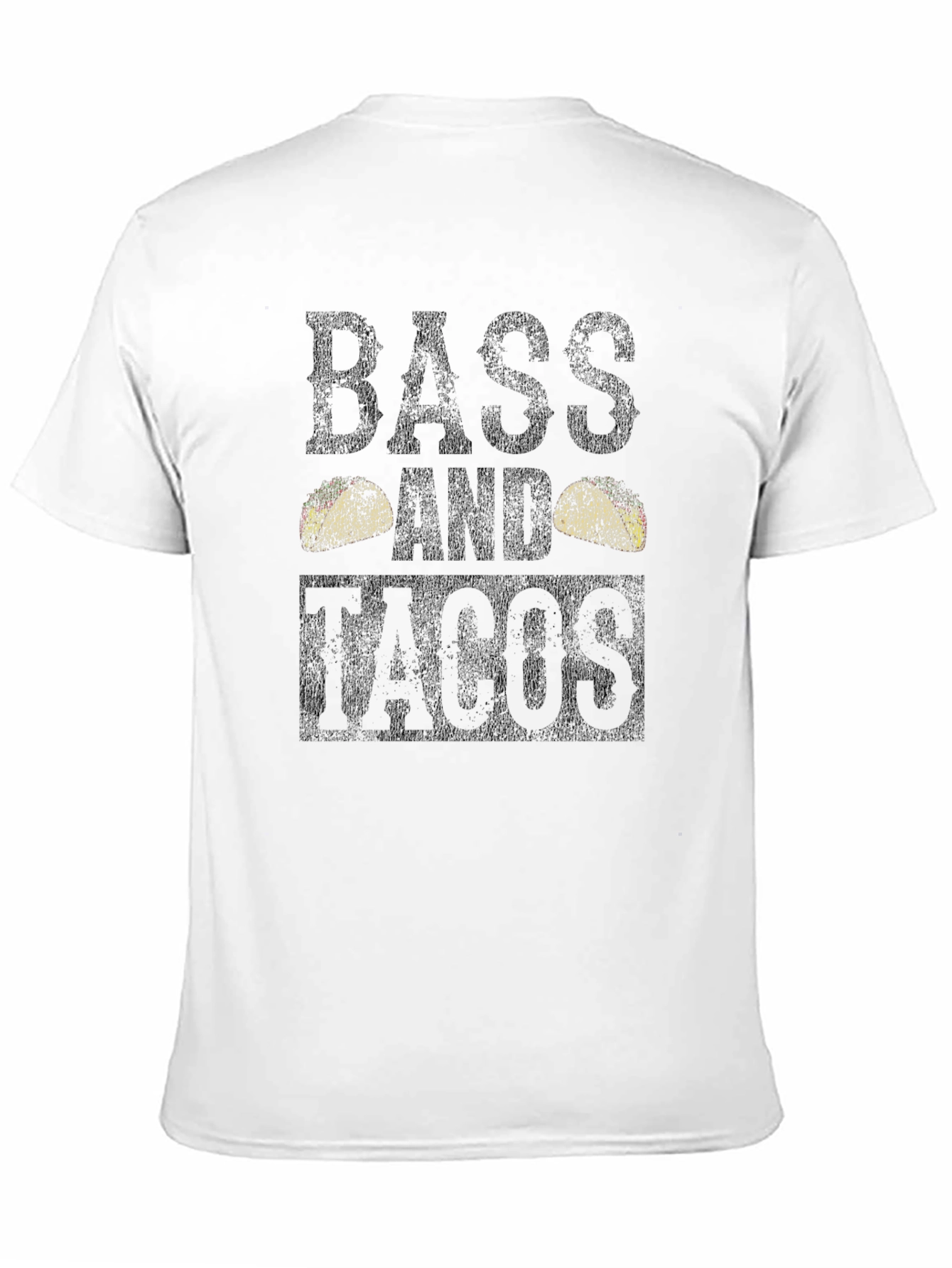 Bass and Tacos Funny Graphic T-Shirt
