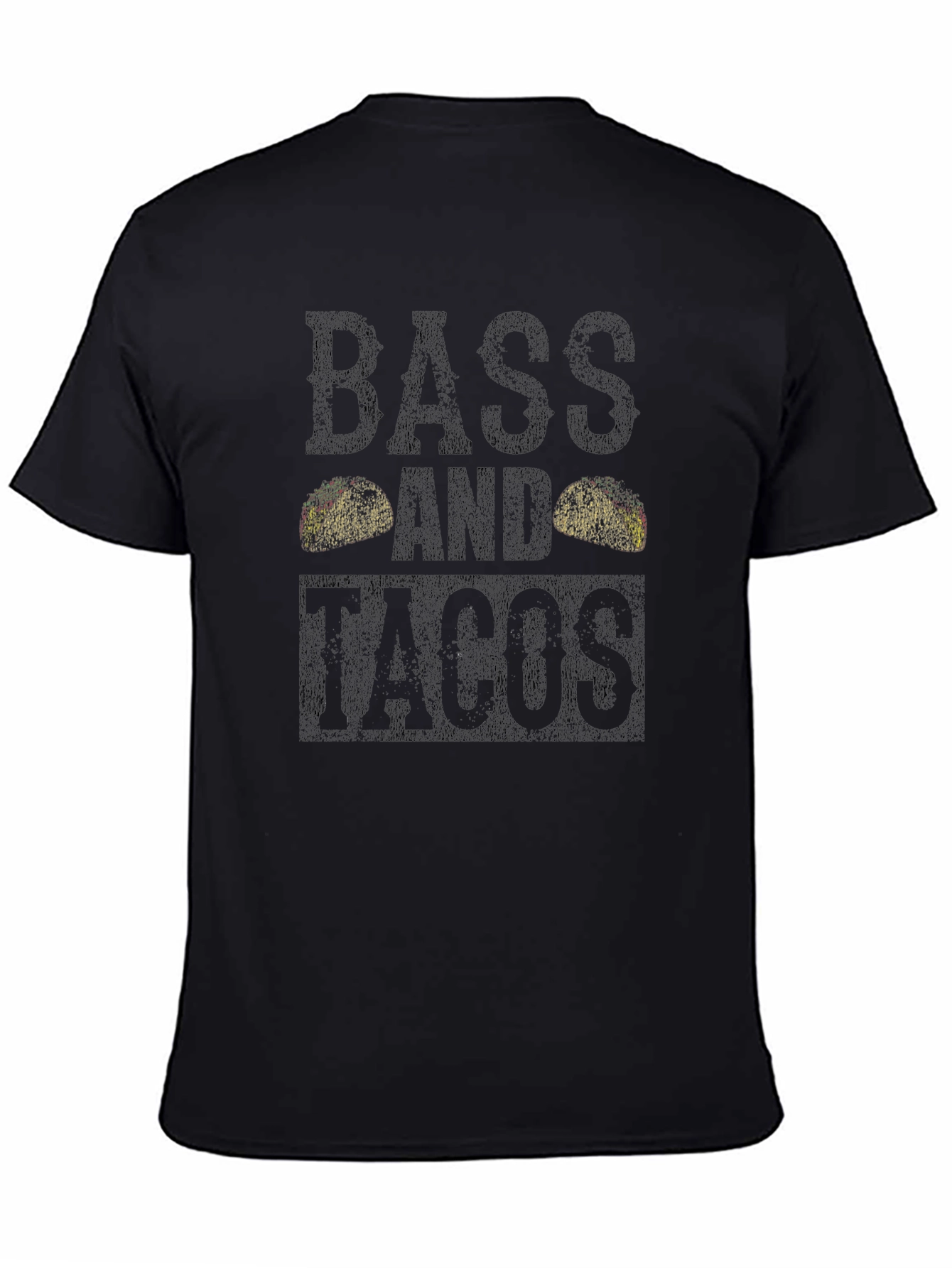 Bass and Tacos Funny Graphic T-Shirt
