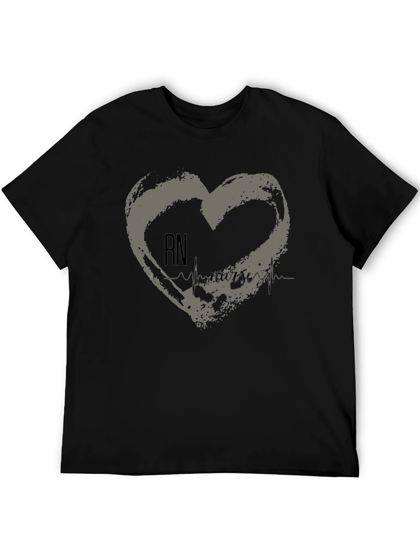 RN Nurse Heartbeat T-Shirt - Medical Professional Tee