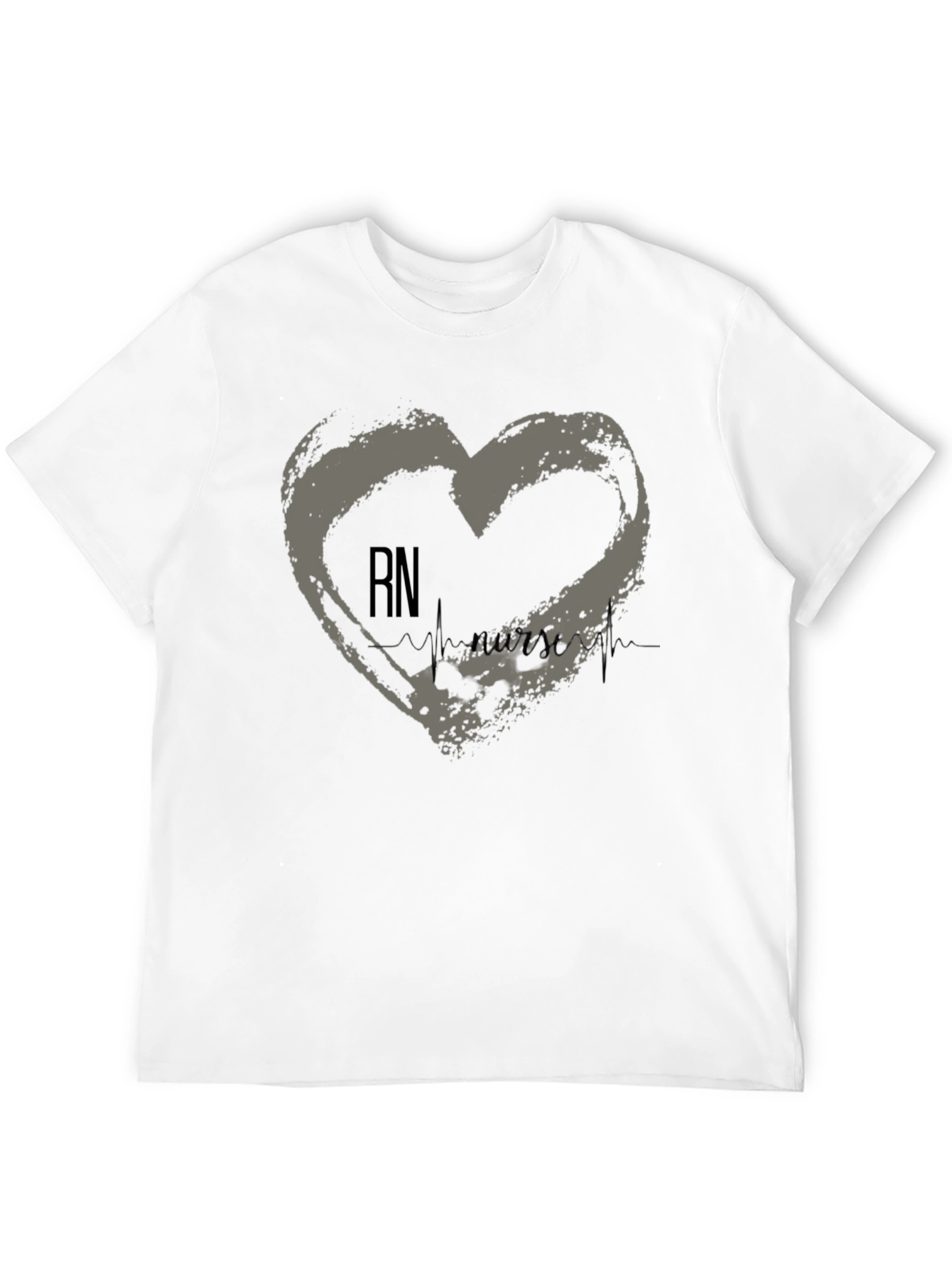RN Nurse Heartbeat T-Shirt - Medical Professional Tee