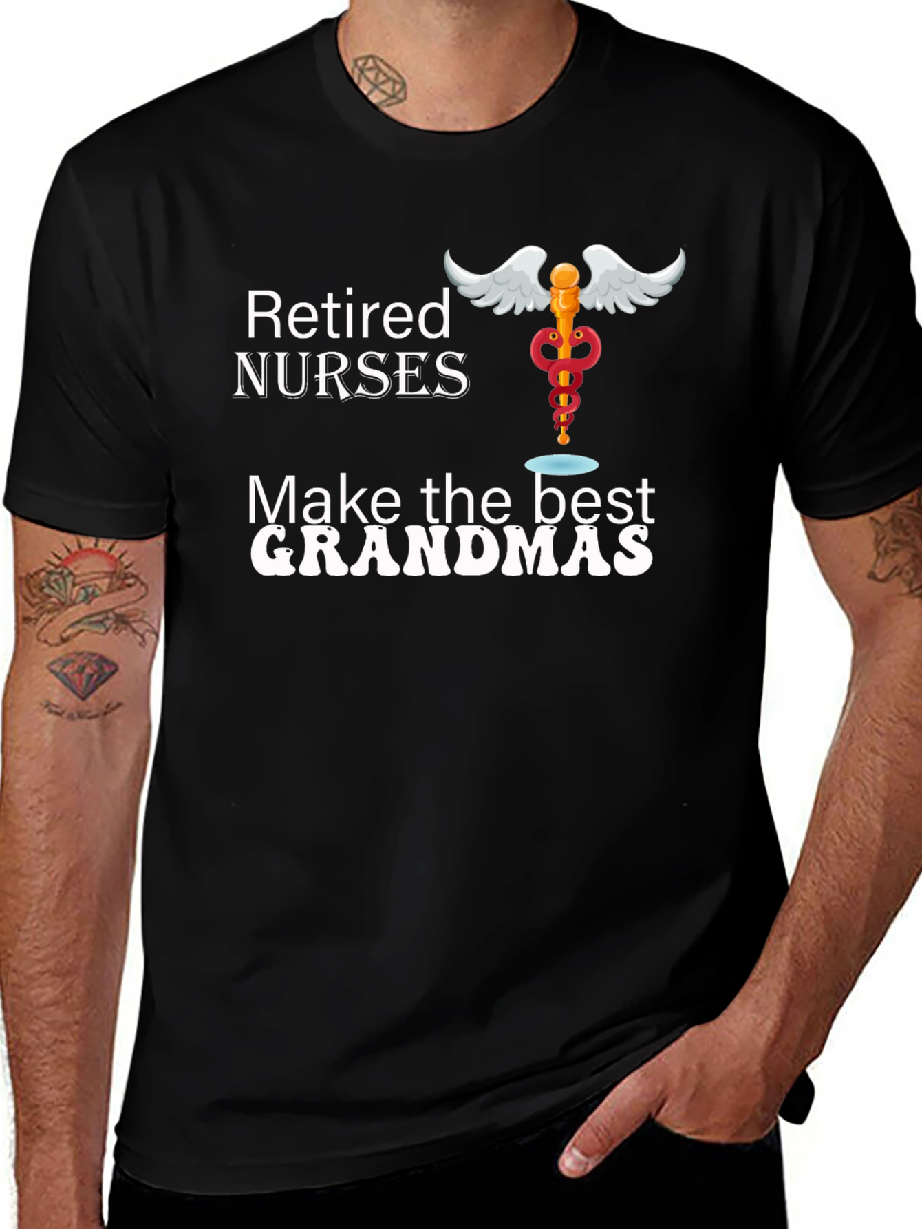 Retired Nurse Grandma T-Shirt - Gift for Nurses