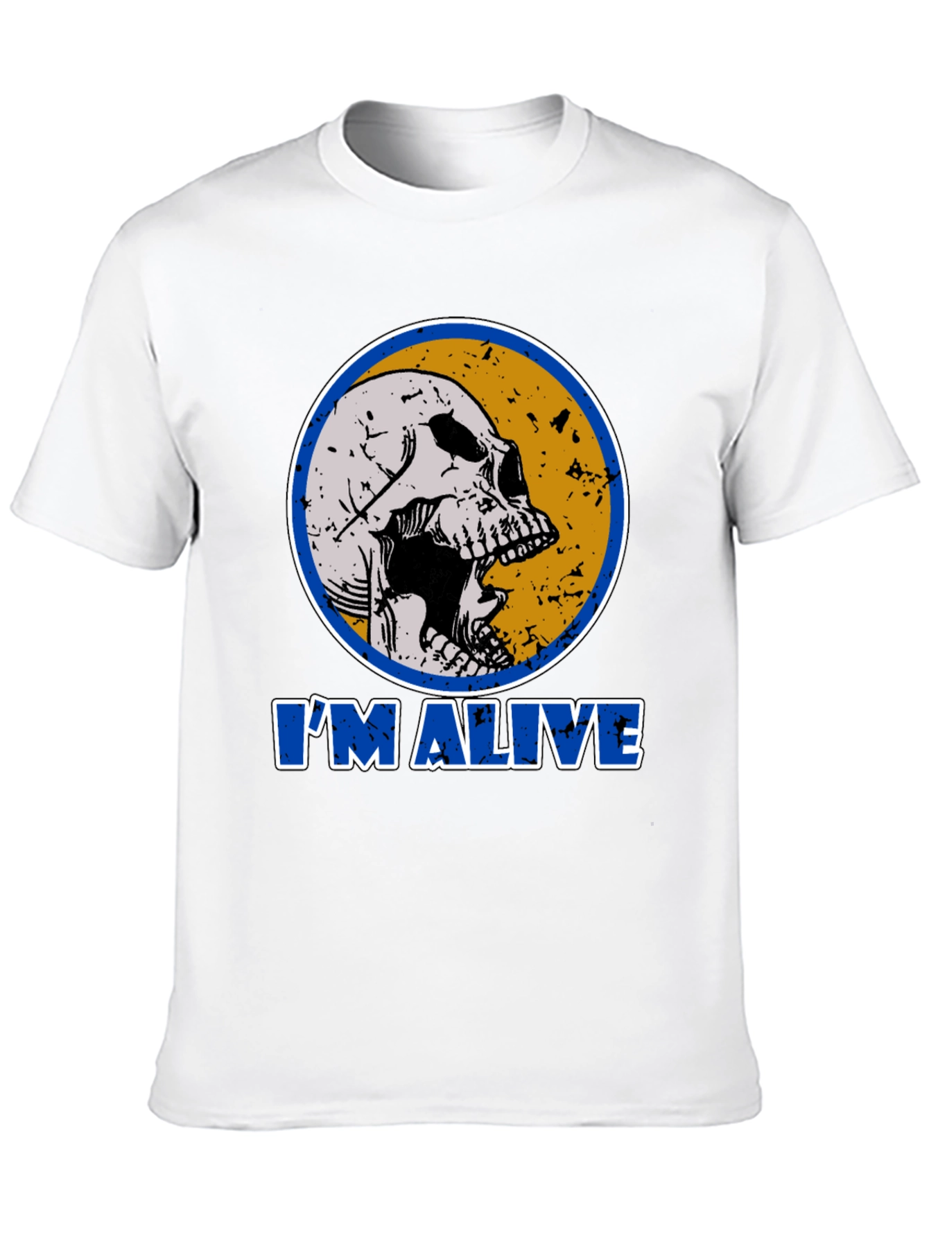 Skull Im Alive T-Shirt - Funny Graphic Tee