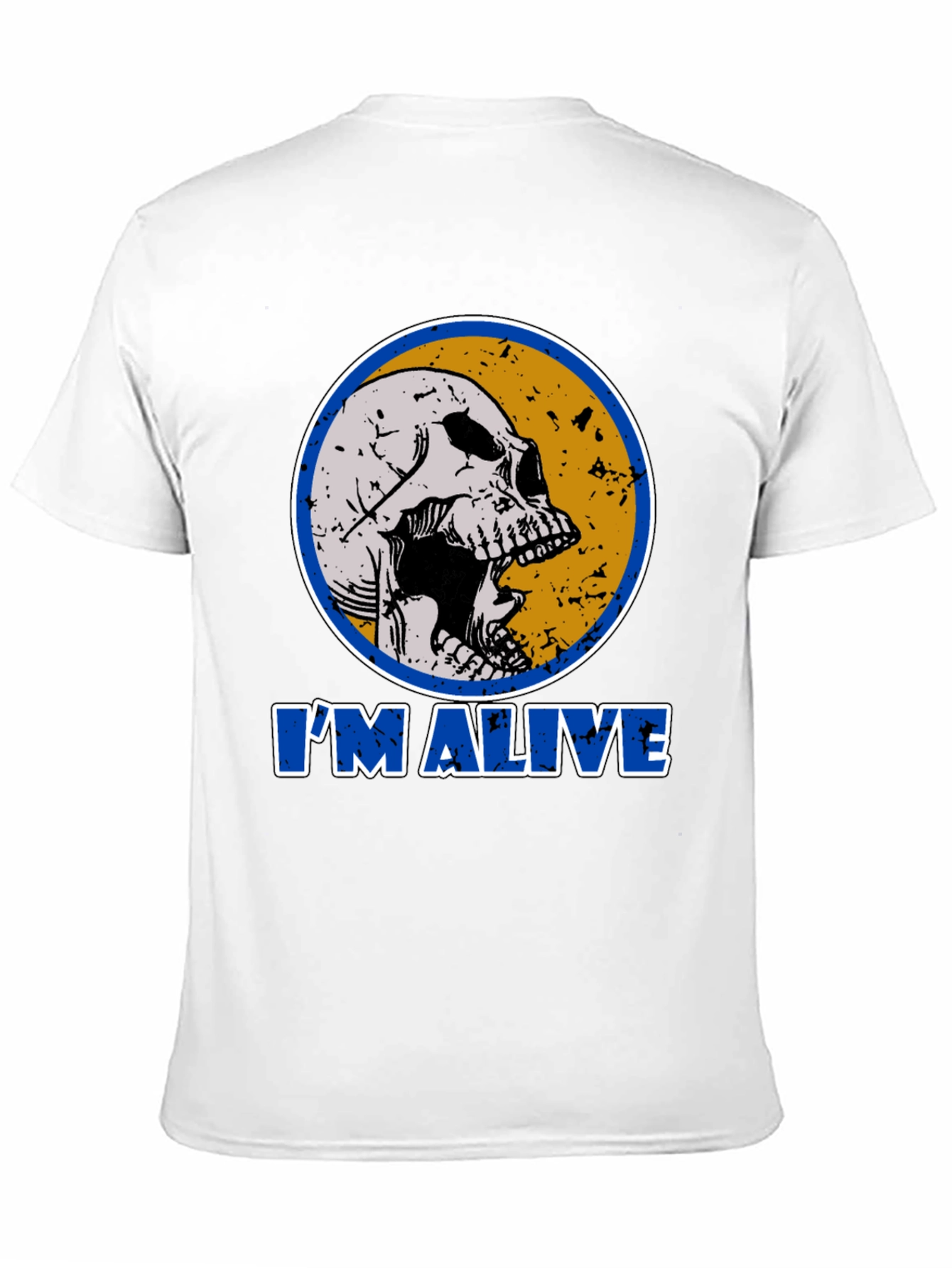 Skull Im Alive T-Shirt - Funny Graphic Tee