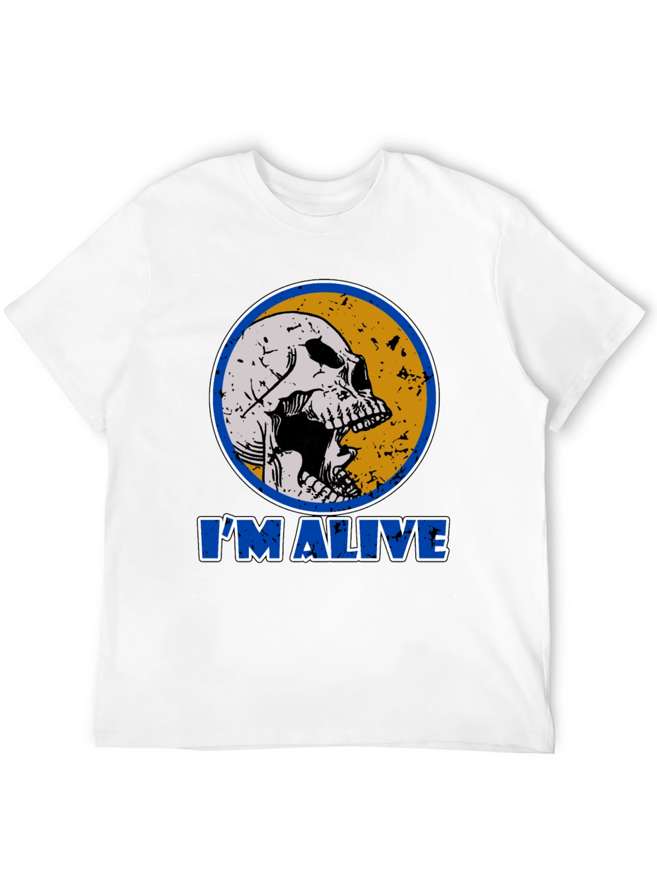 Skull Im Alive T-Shirt - Funny Graphic Tee