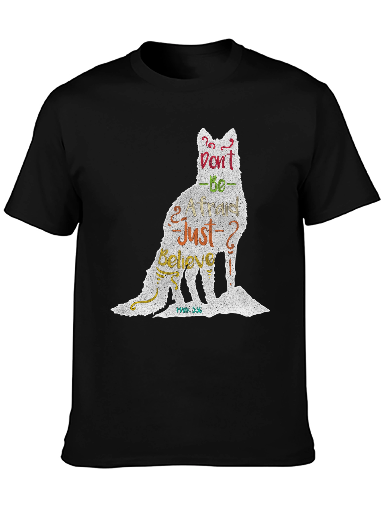 Inspirational Wolf Graphic T-Shirt