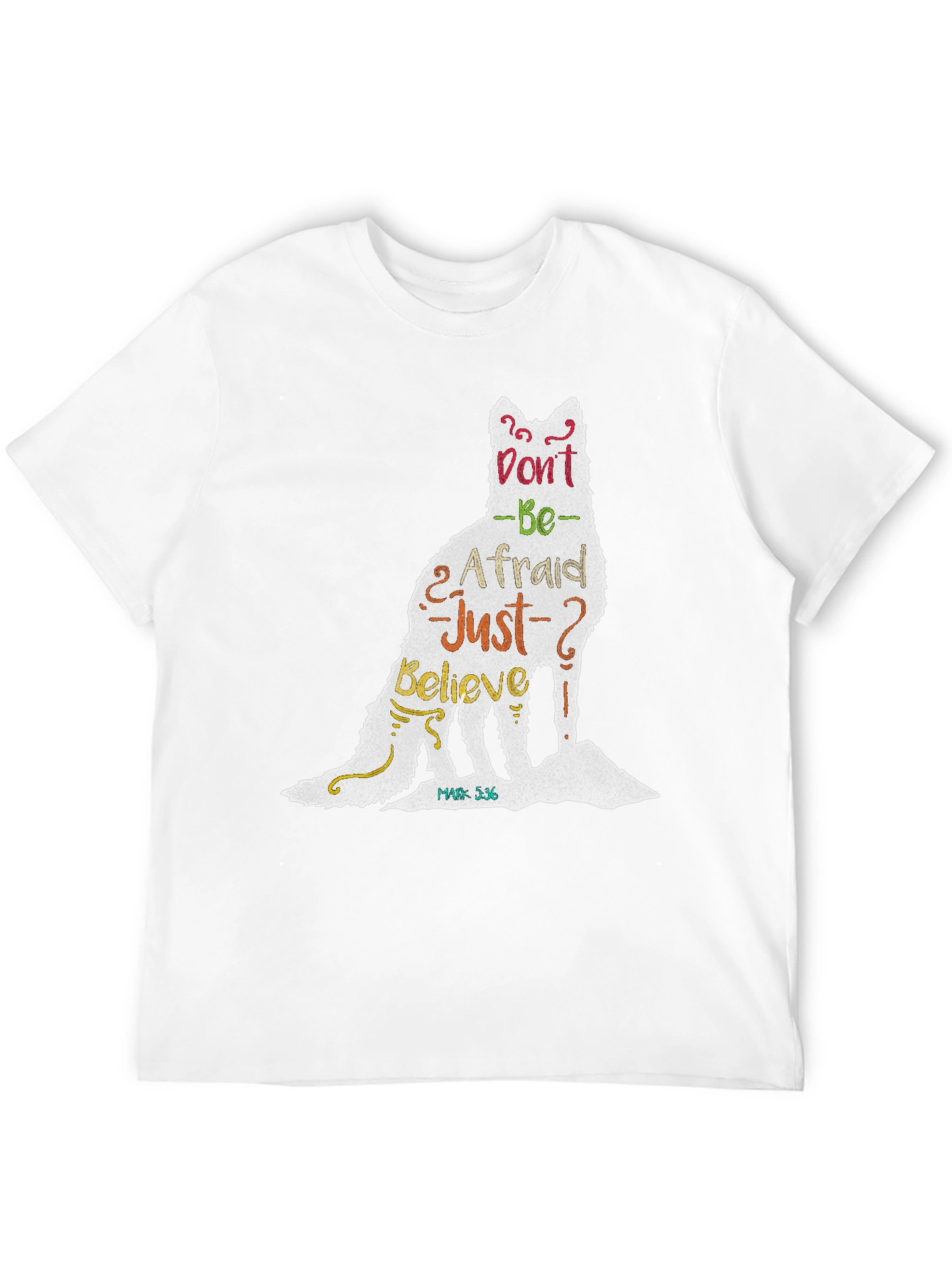 Inspirational Wolf Graphic T-Shirt