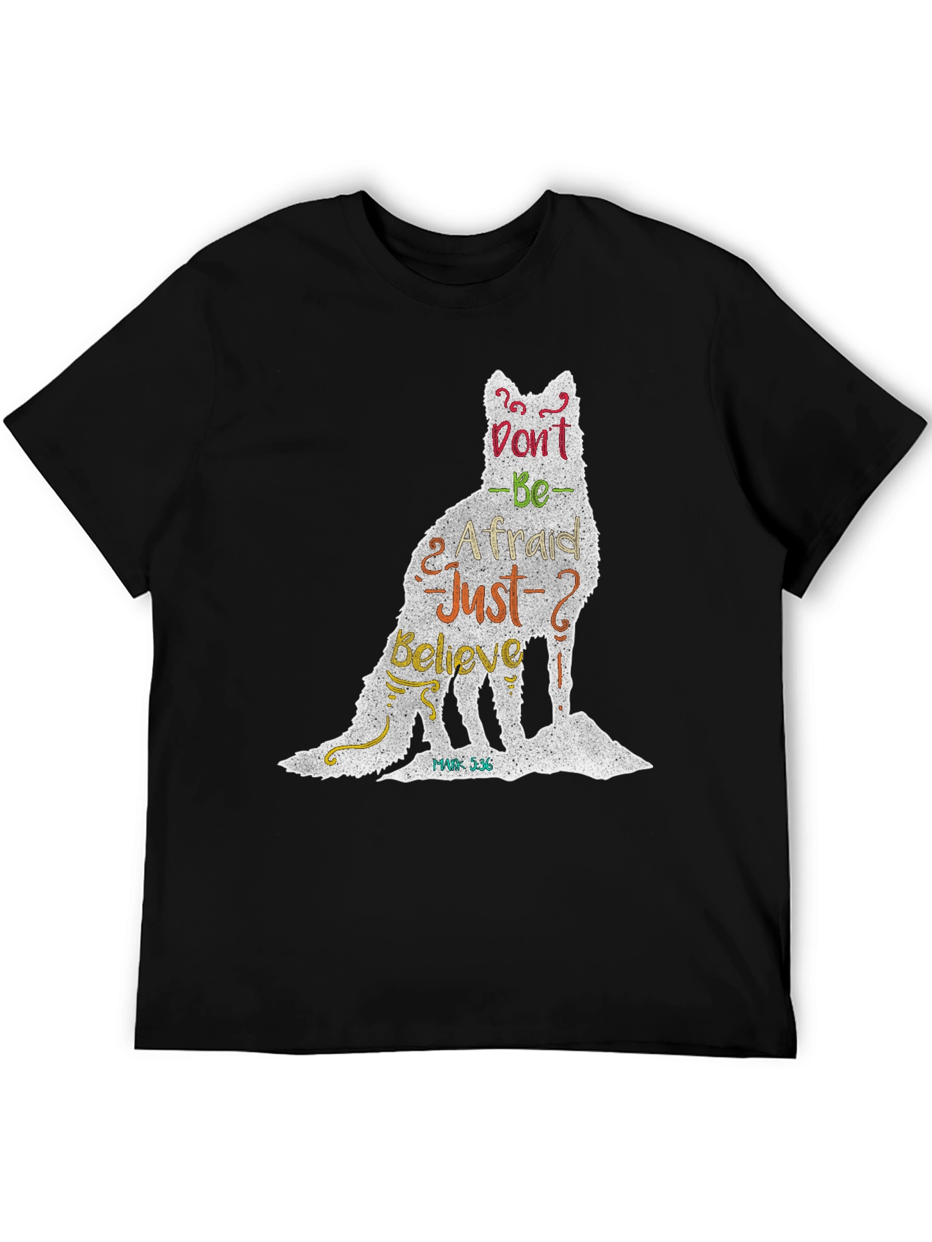 Inspirational Wolf Graphic T-Shirt