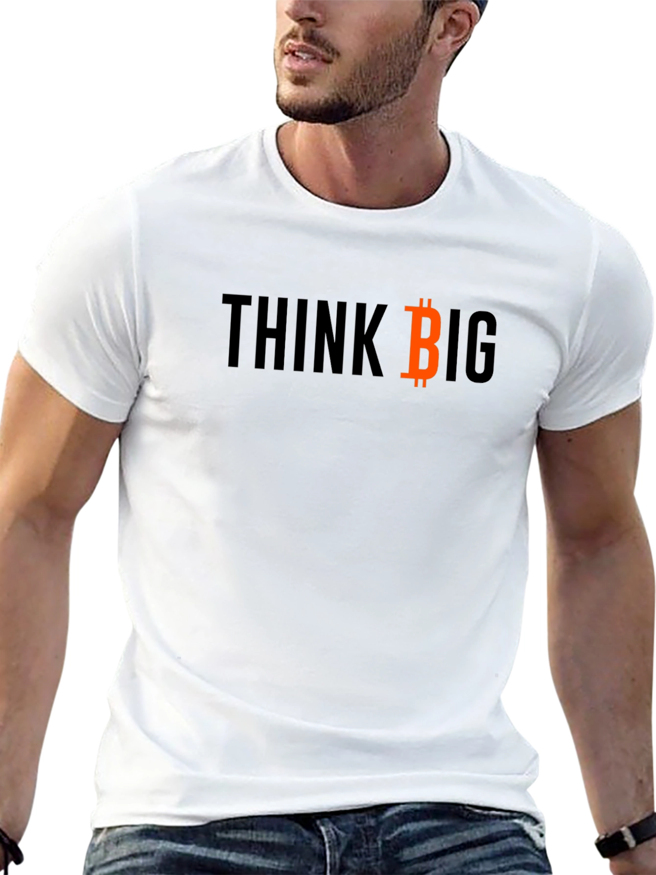 Think Big Bitcoin Tee - Crypto Investor T-Shirt