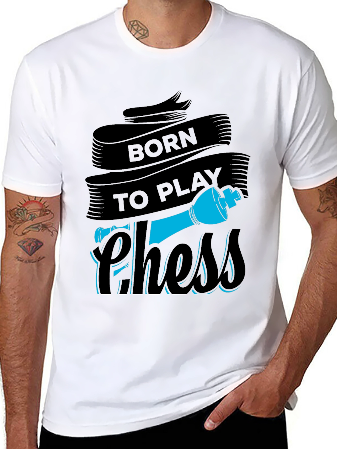 Born to Play Chess Graphic T-Shirt