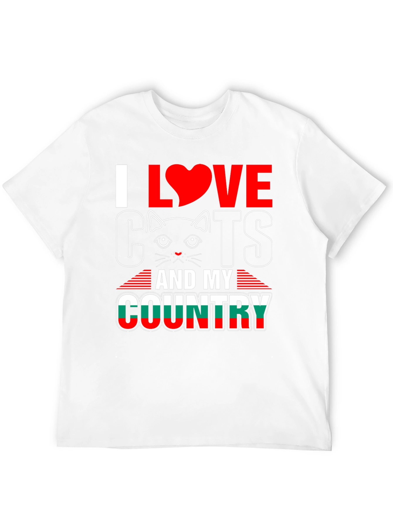 I Love Cats and My Country T-Shirt