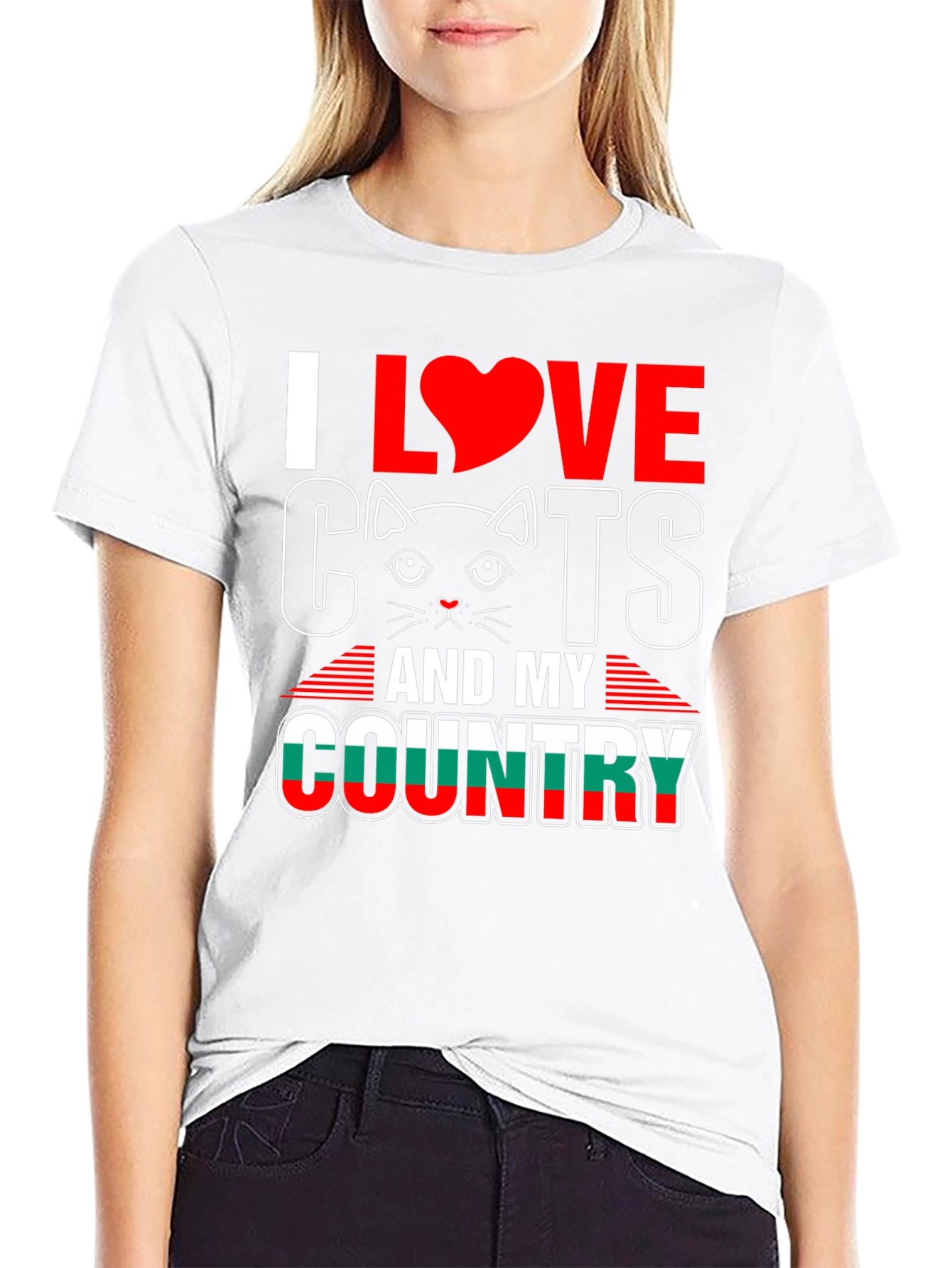I Love Cats and My Country T-Shirt