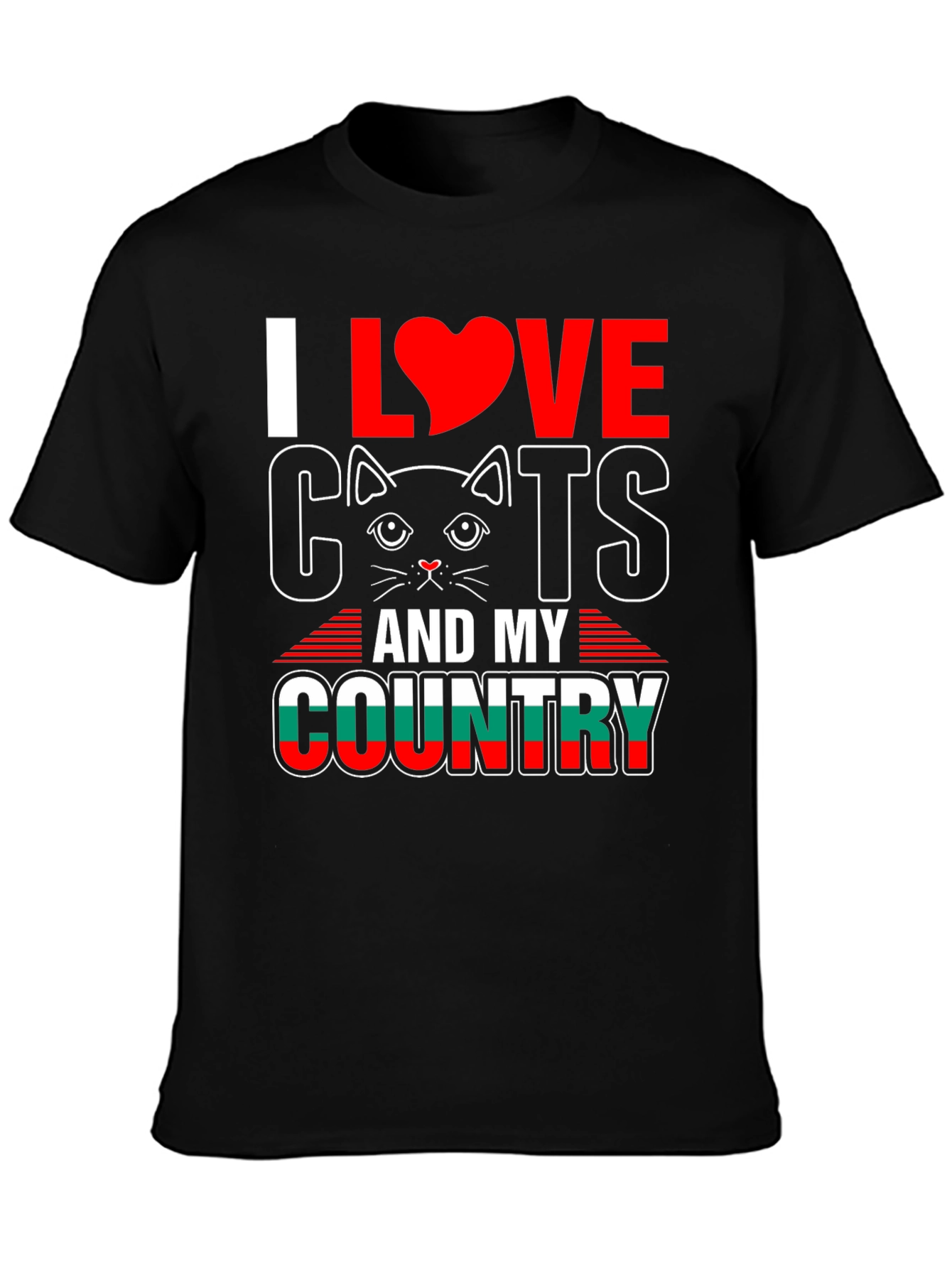 I Love Cats and My Country T-Shirt