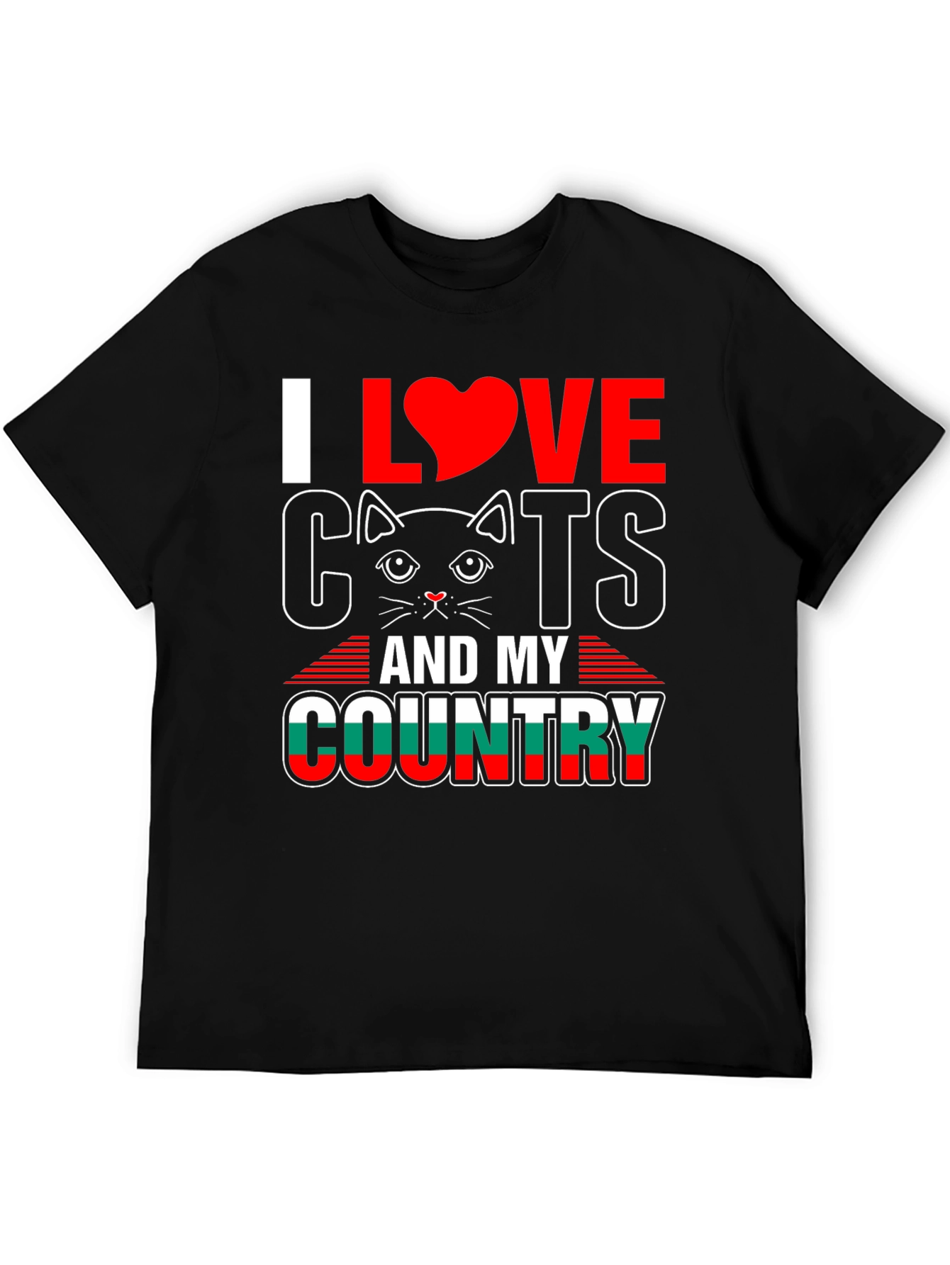 I Love Cats and My Country T-Shirt