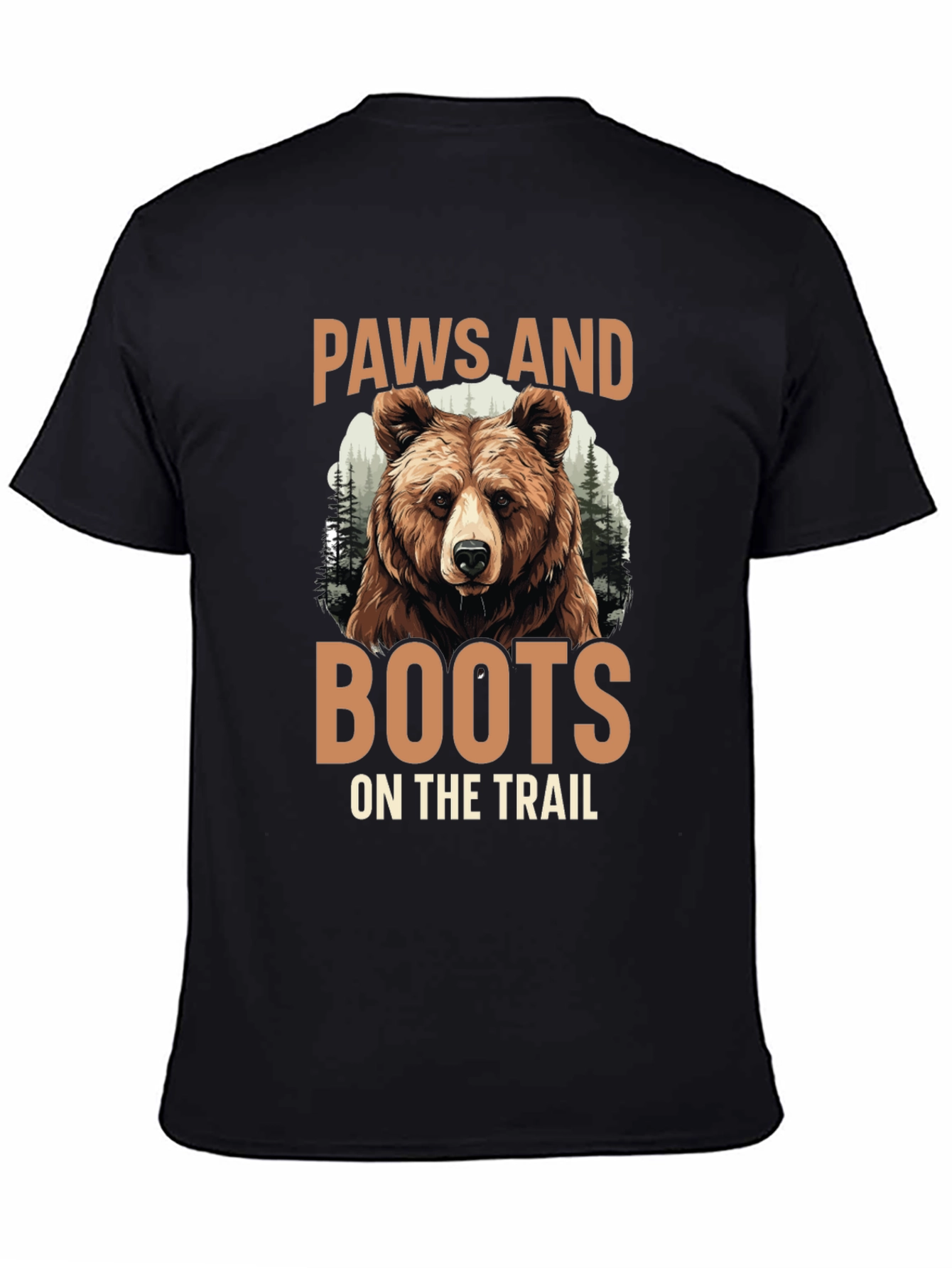 Paws and Boots Bear Graphic Tee