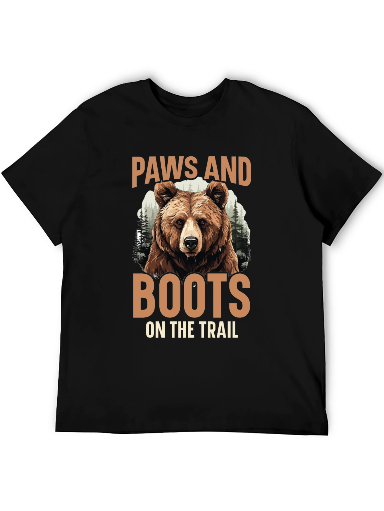 Paws and Boots Bear Graphic Tee