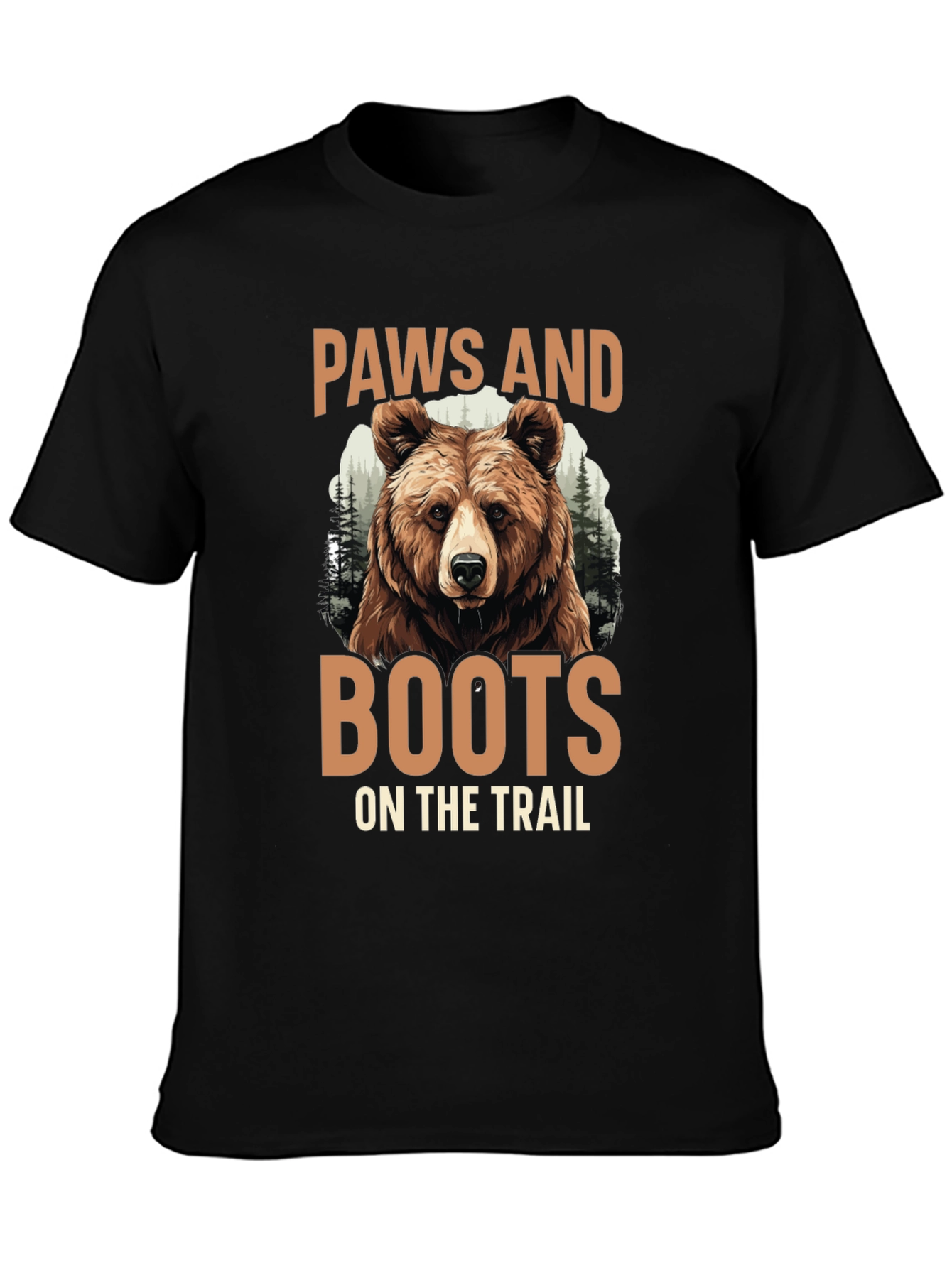 Paws and Boots Bear Graphic Tee