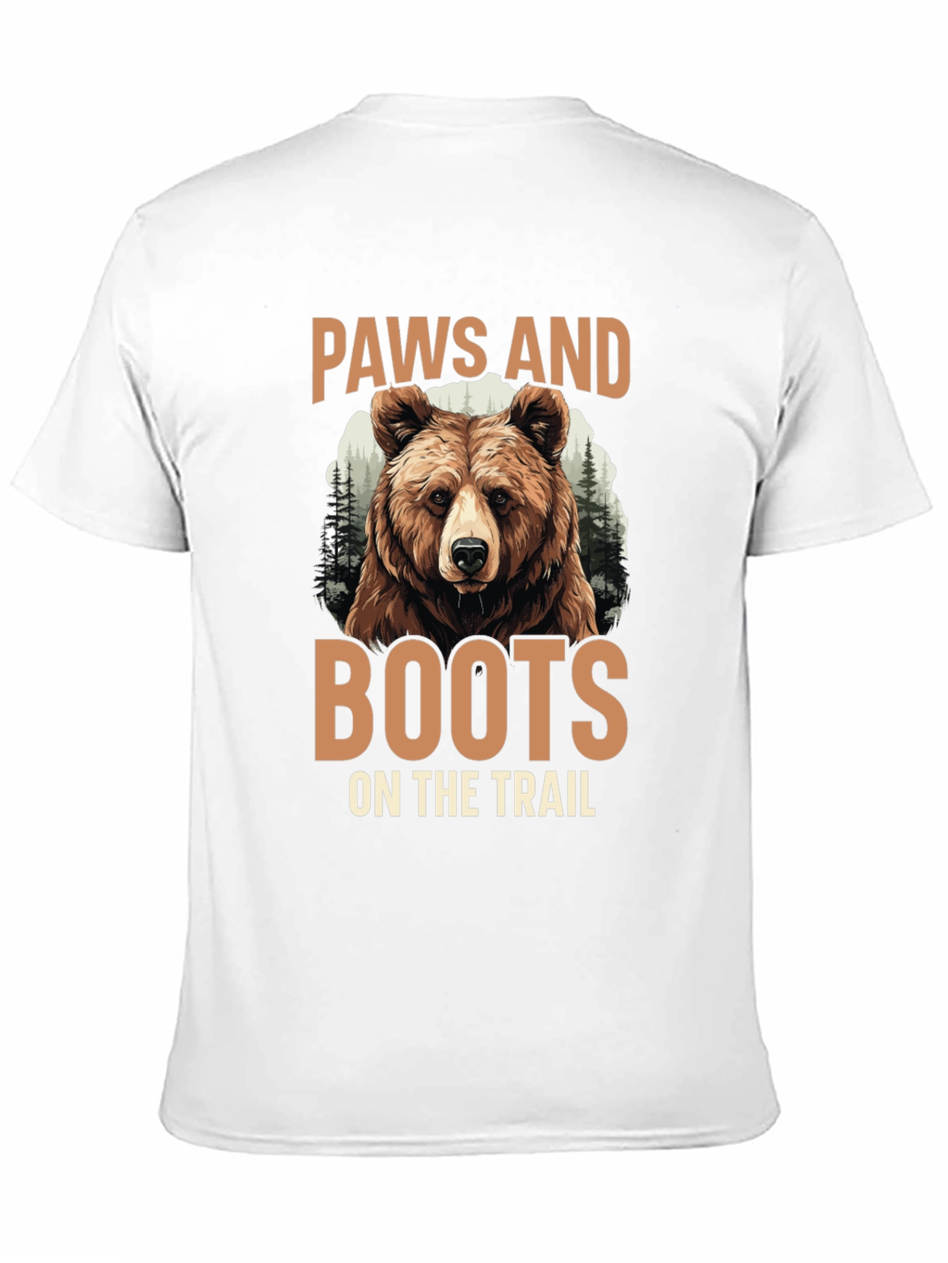 Paws and Boots Bear Graphic Tee