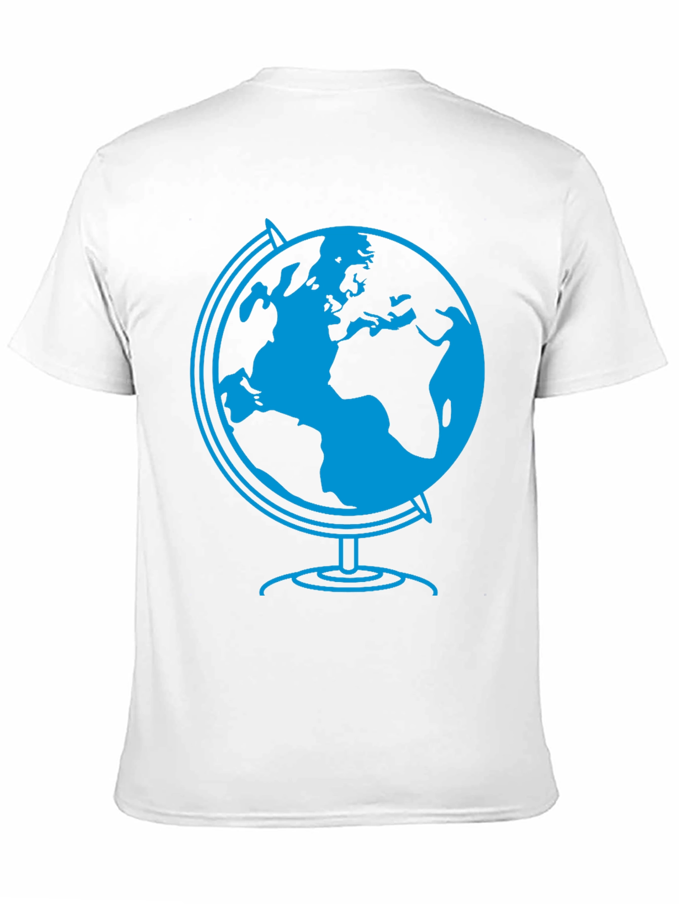 Globe Graphic Tee - Black Cotton T-Shirt