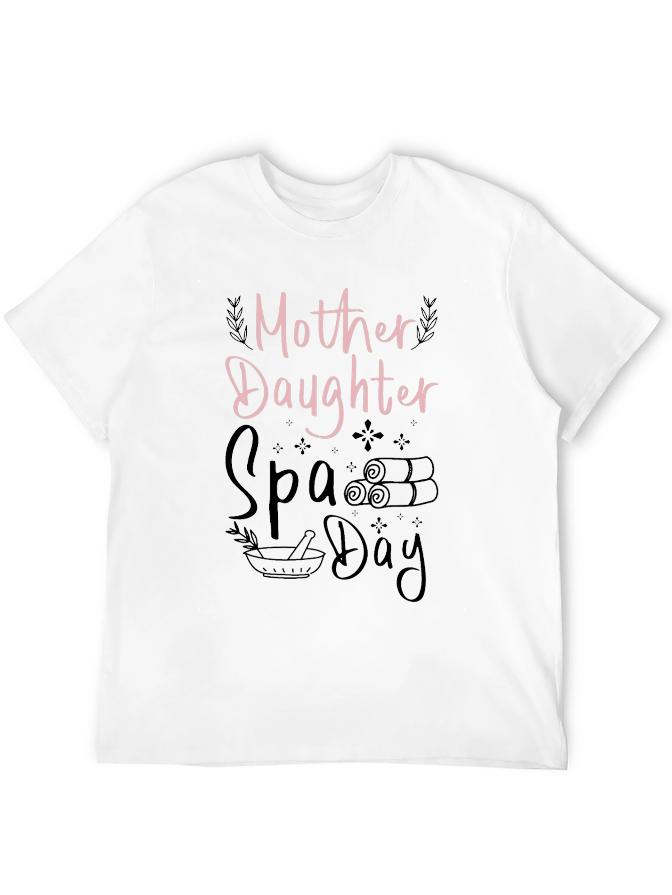 Mother Daughter Spa Day Black T-Shirt