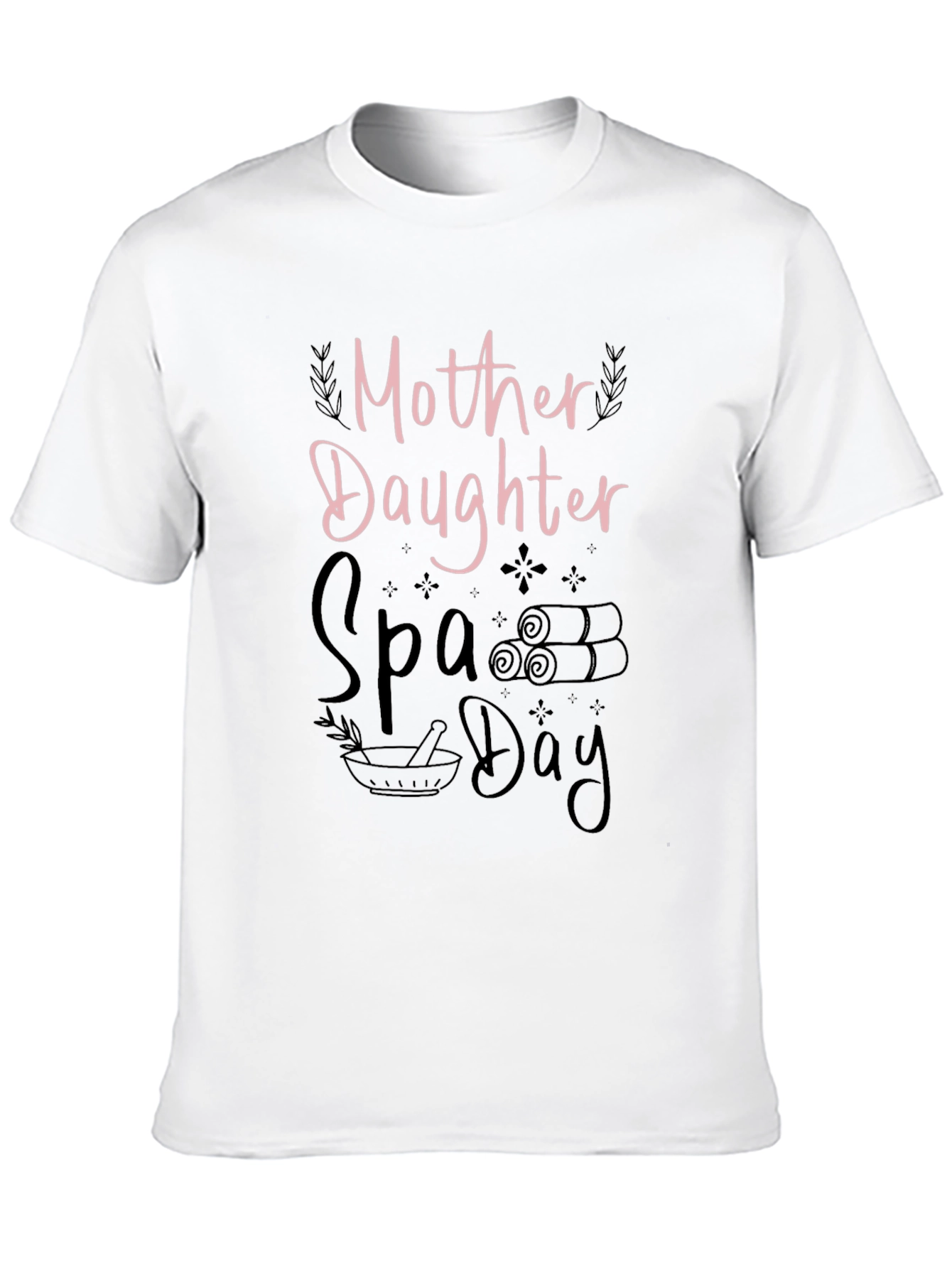 Mother Daughter Spa Day Black T-Shirt