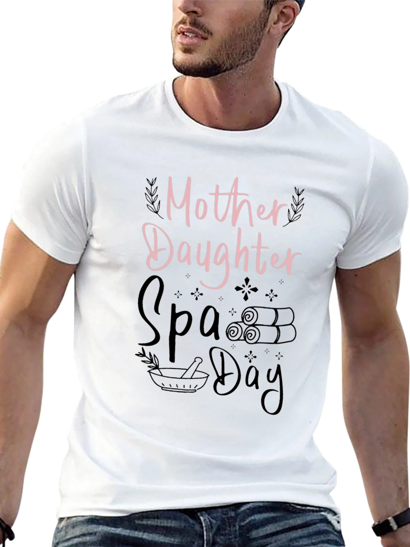 Mother Daughter Spa Day Black T-Shirt