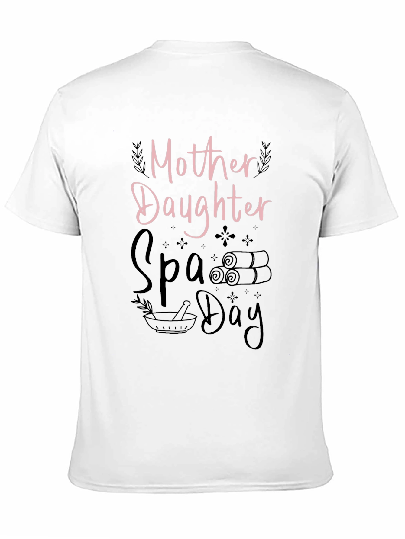 Mother Daughter Spa Day Black T-Shirt