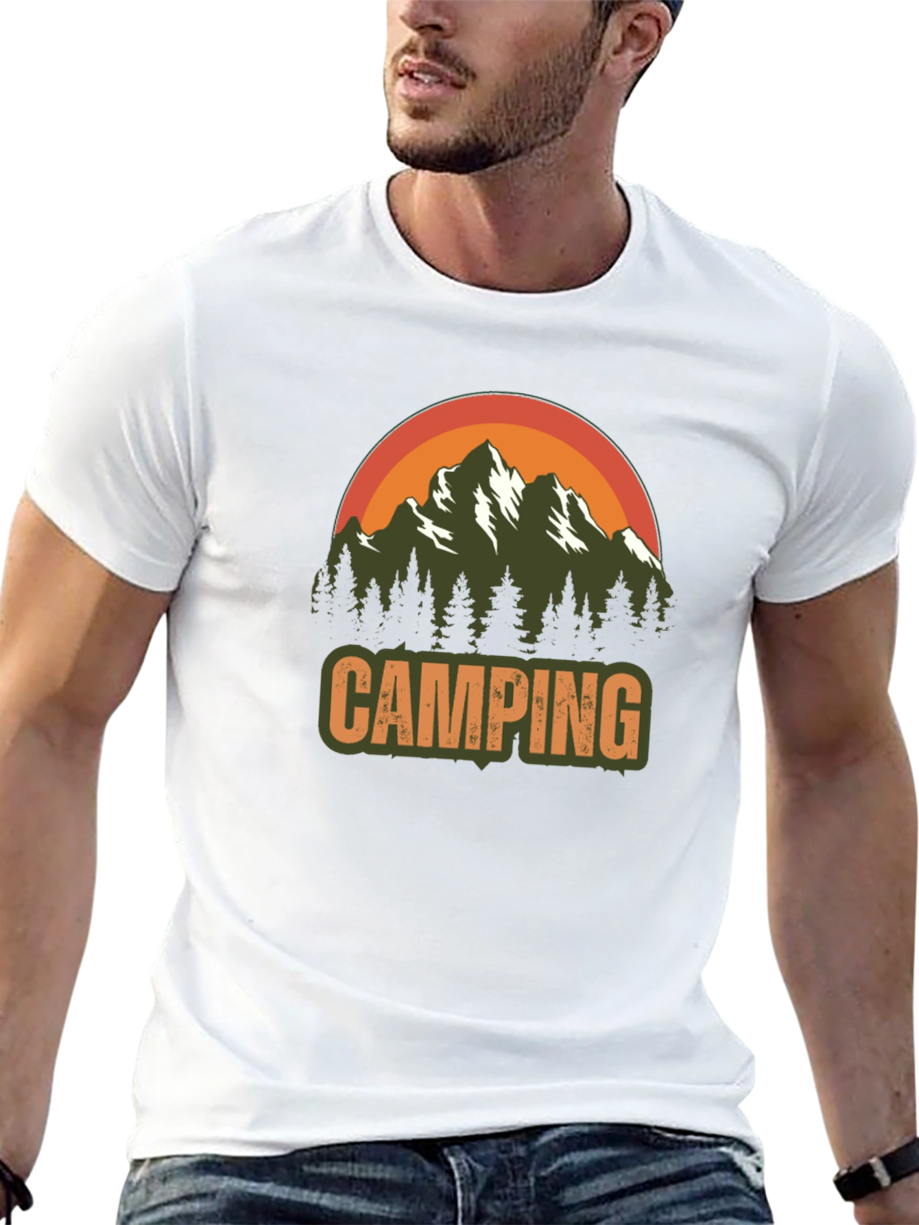 Camping Graphic T-Shirt - Adventure Awaits!