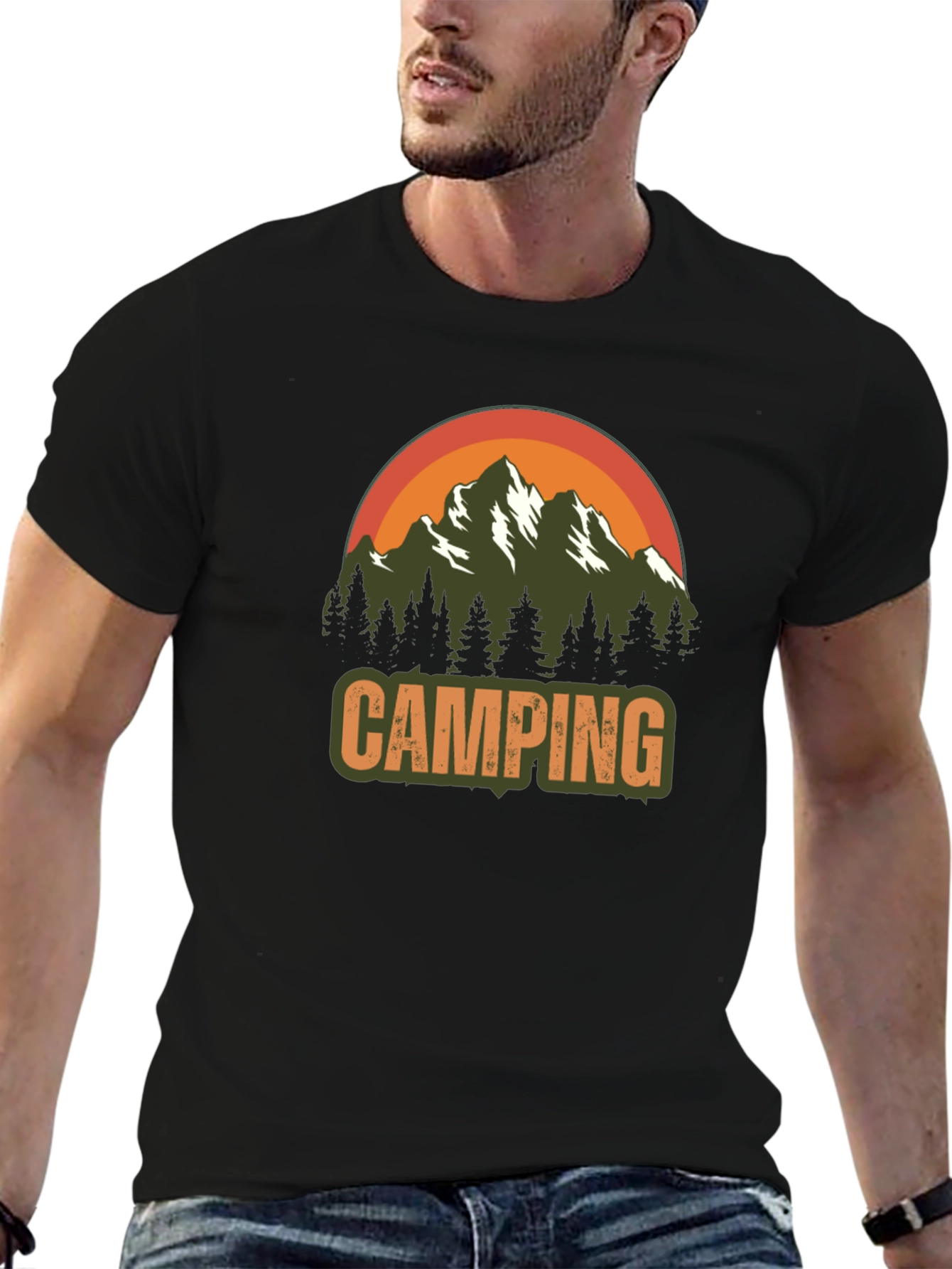 Camping Graphic T-Shirt - Adventure Awaits!