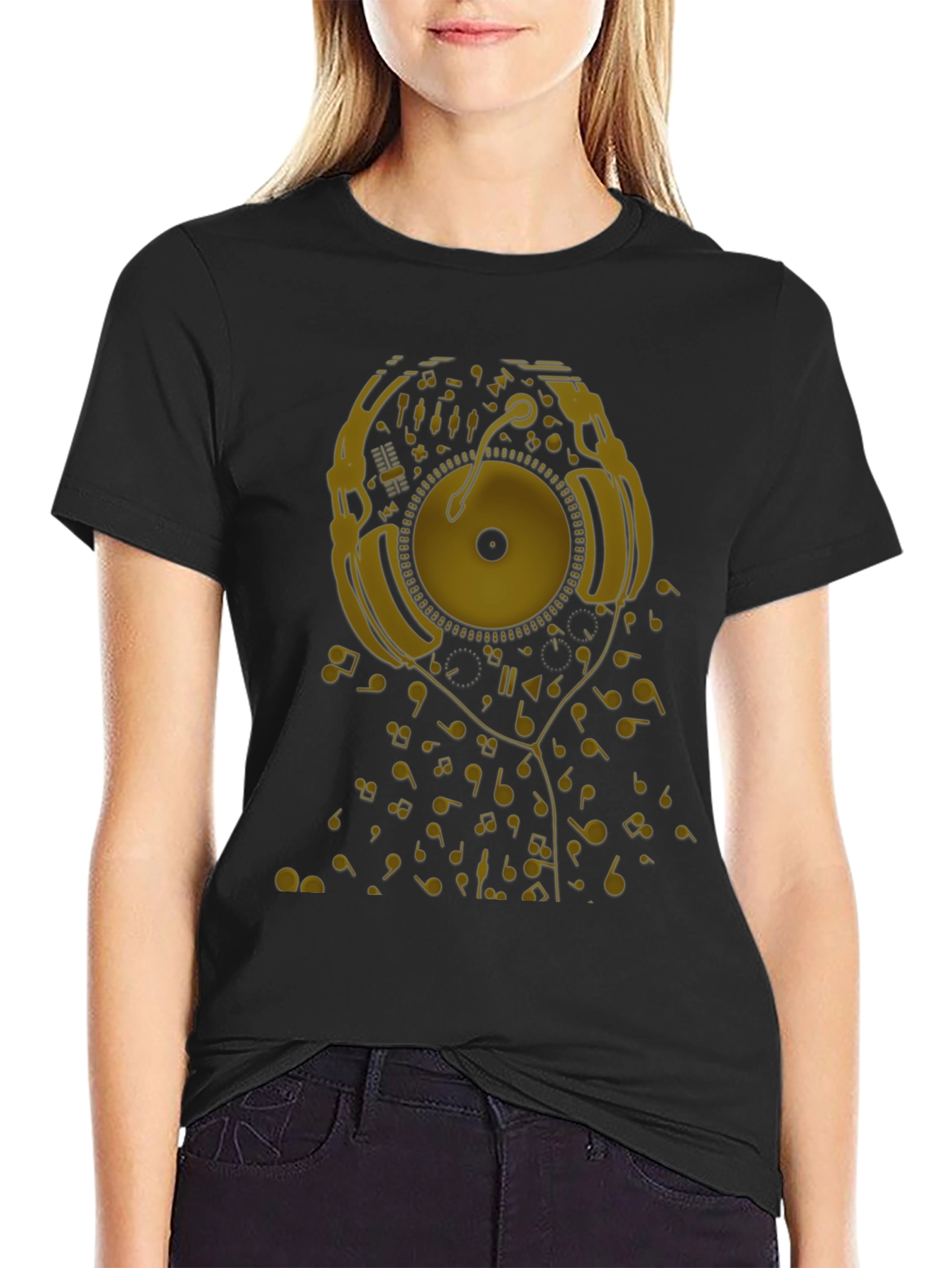 Musical Headphones Graphic T-Shirt
