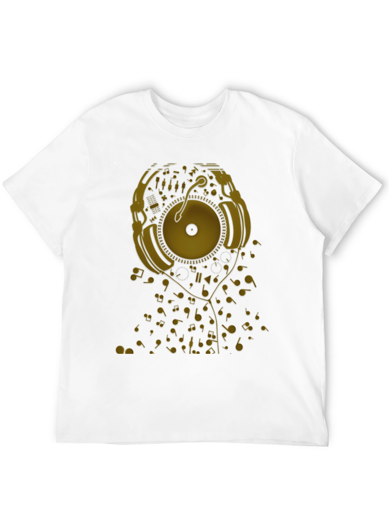 Musical Headphones Graphic T-Shirt